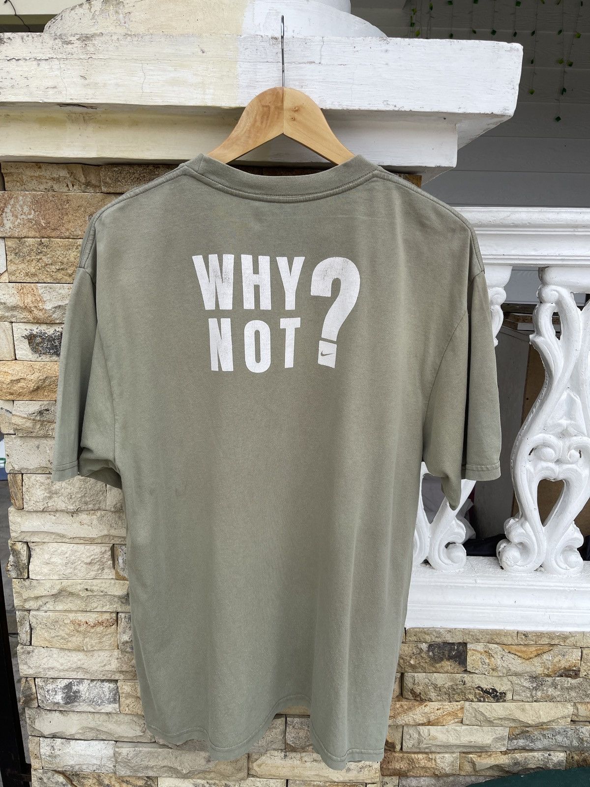 Nike Rare🔥Vintage NIKE Question Mark Center Logo Tee Size US L / EU 52-54 / 3 - 2 Thumbnail