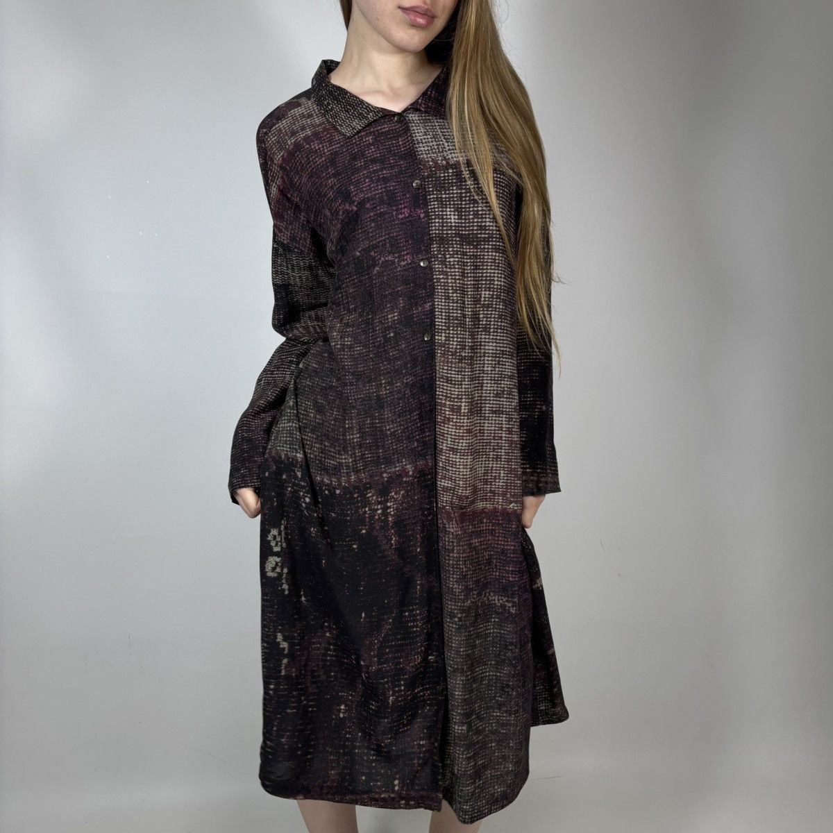OSKA OSKA Python Snake Abstract Print Luxury Style Midi Dress Size M / US 6-8 / IT 42-44 - 1 Thumbnail