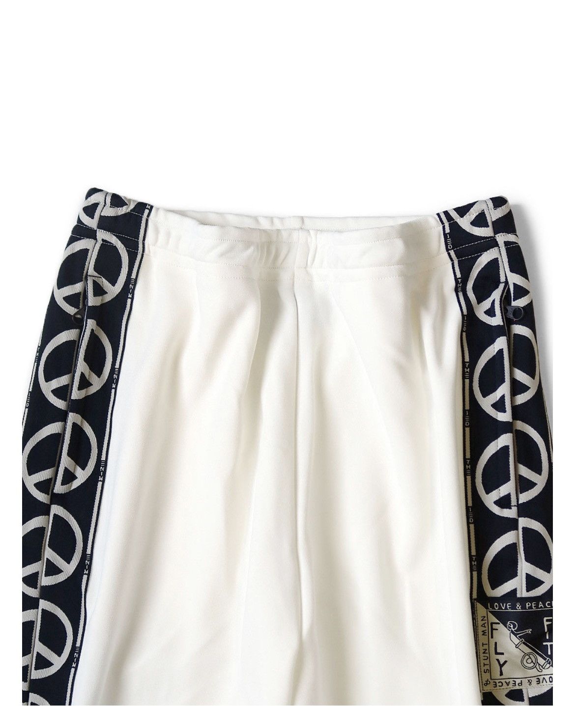 Kapital Kapital TH.D.D peace smooth jersey flare track pants Size US 34 / EU 50 - 3 Thumbnail
