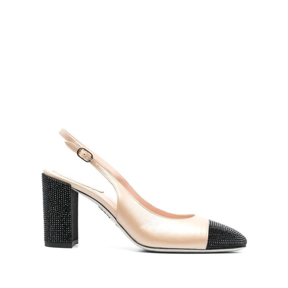 RENE CAOVILLA CRYSTALS SLINGBACK PUMPS SIZE 38