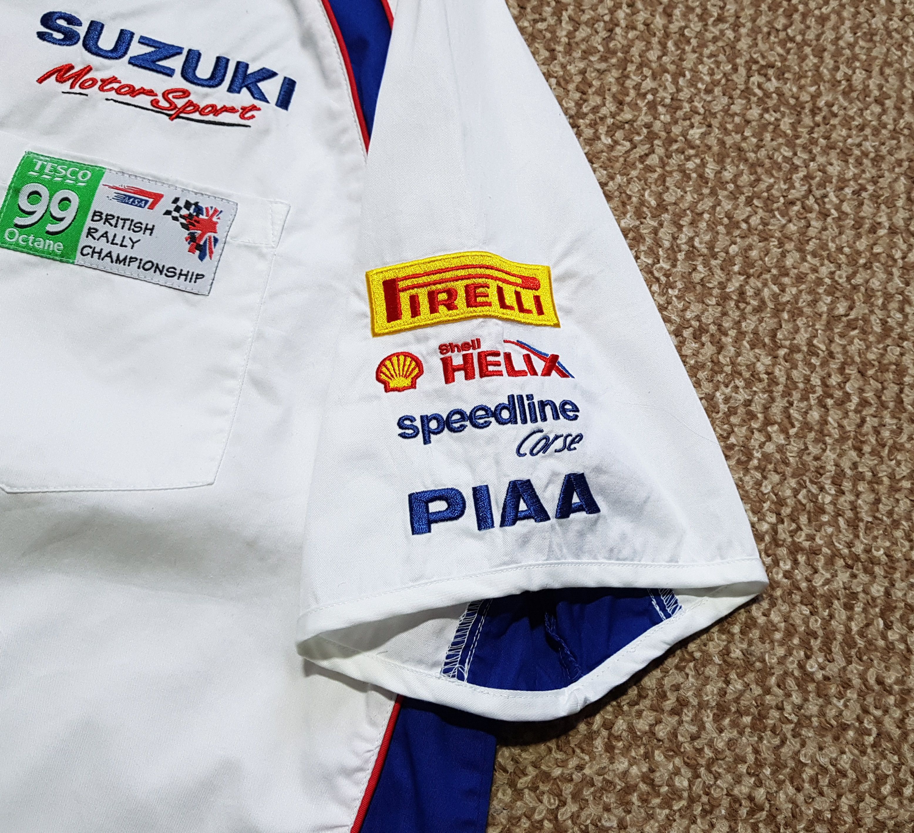 Vintage Suzuki Motorsport Racing Short Sleeve Shirt sz S Size US S / EU 44-46 / 1 - 5 Thumbnail