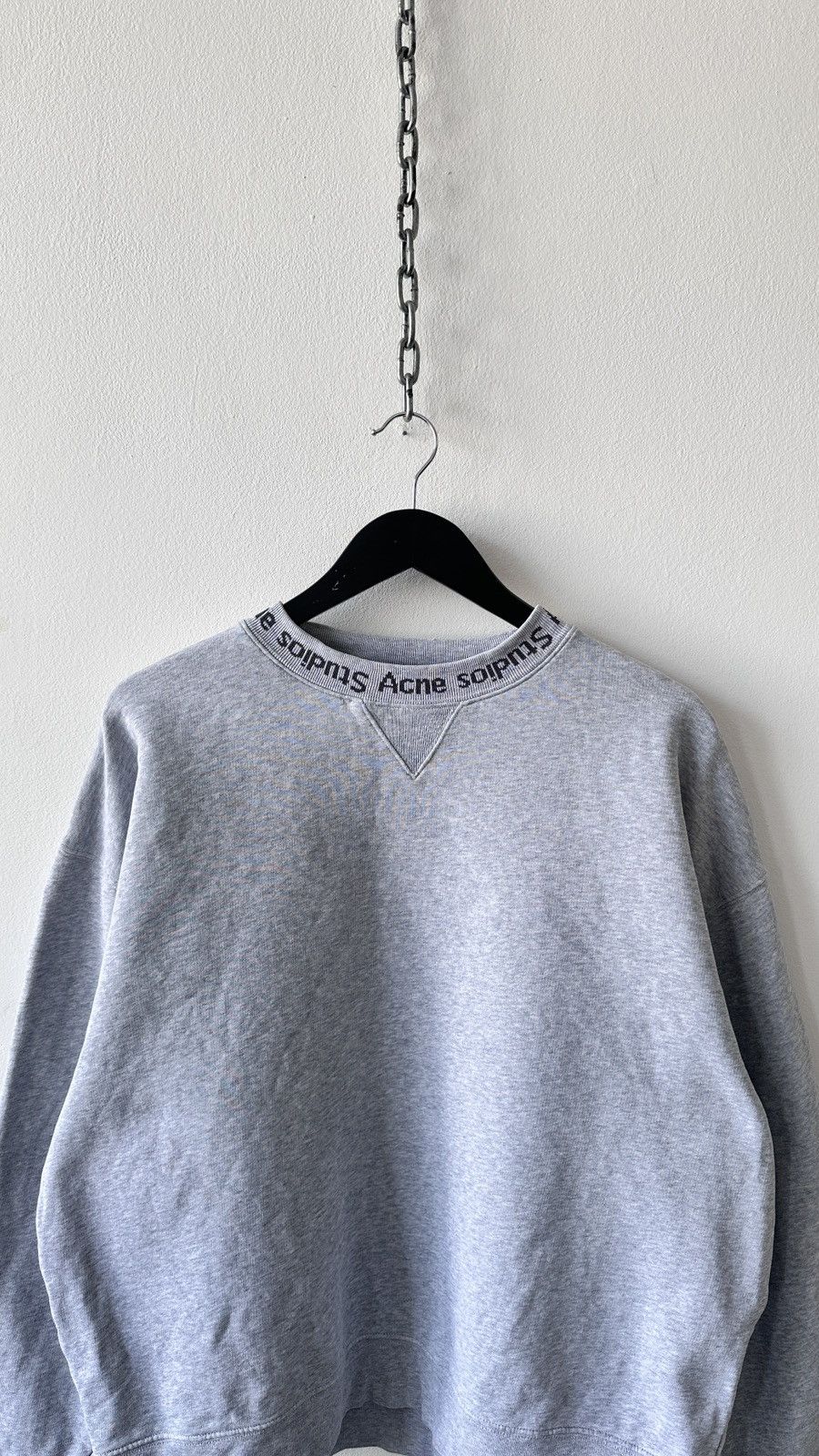 Acne Studios Acne Studios Flogho Logo Boxy Fit Grey Sweatshirt Oversized Size US L / EU 52-54 / 3 - 5 Thumbnail