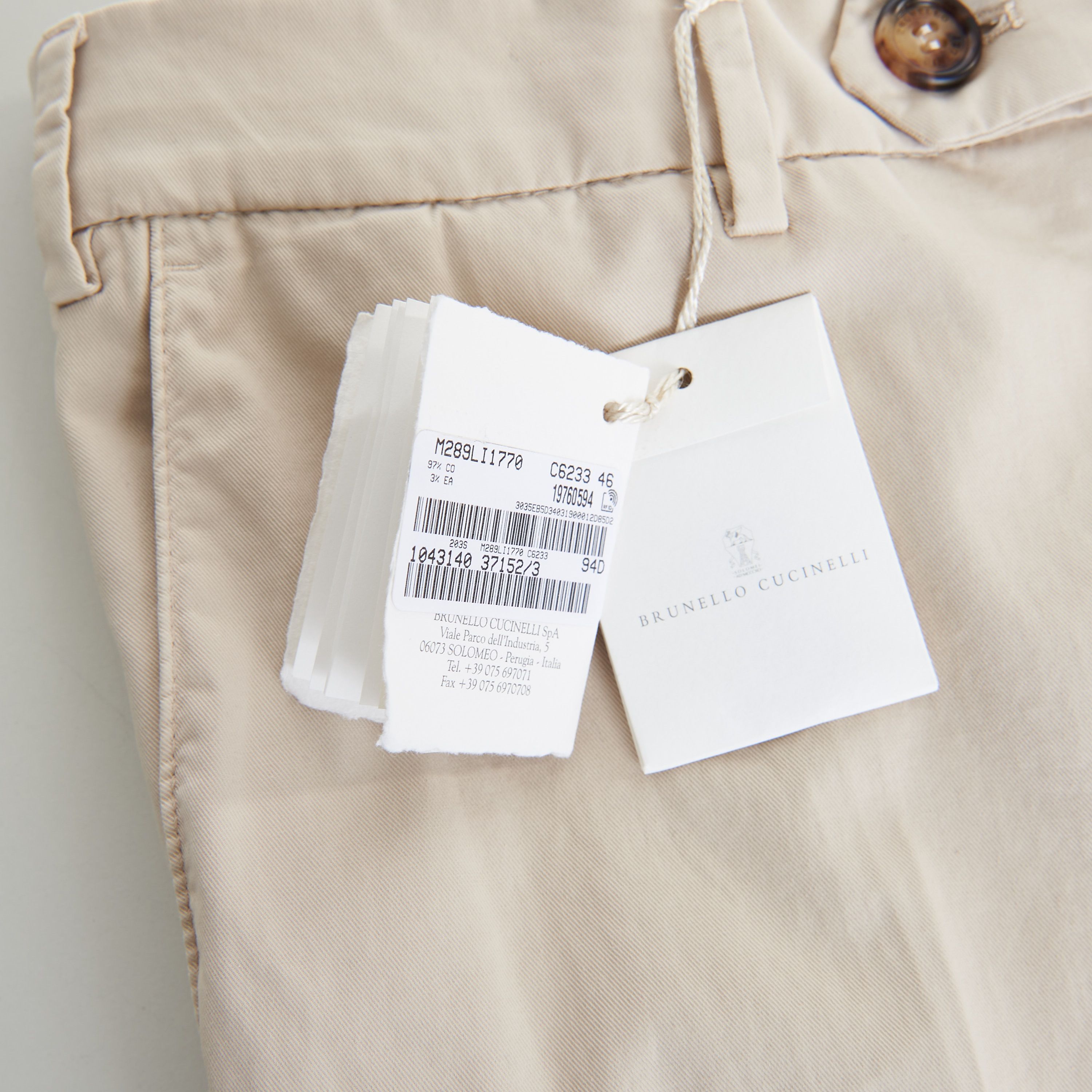 Brunello Cucinelli Beige Italian Fit Trousers / Pants Size US 40 / EU 56 - 9 Thumbnail