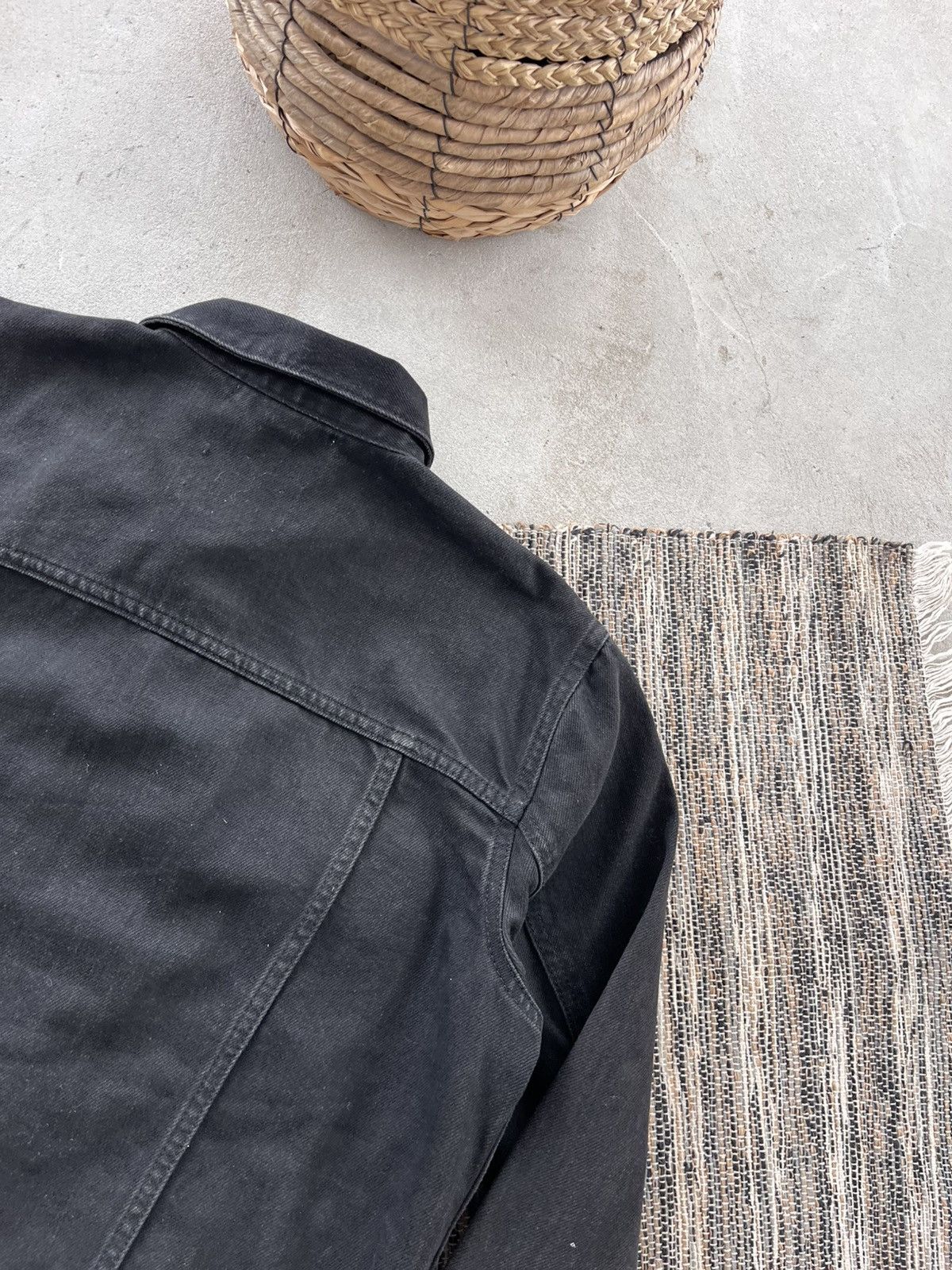 Wood Wood Vintage rare Wood Wood Black Denim Jacket Avantgarde Y2K Size US M / EU 48-50 / 2 - 14 Thumbnail