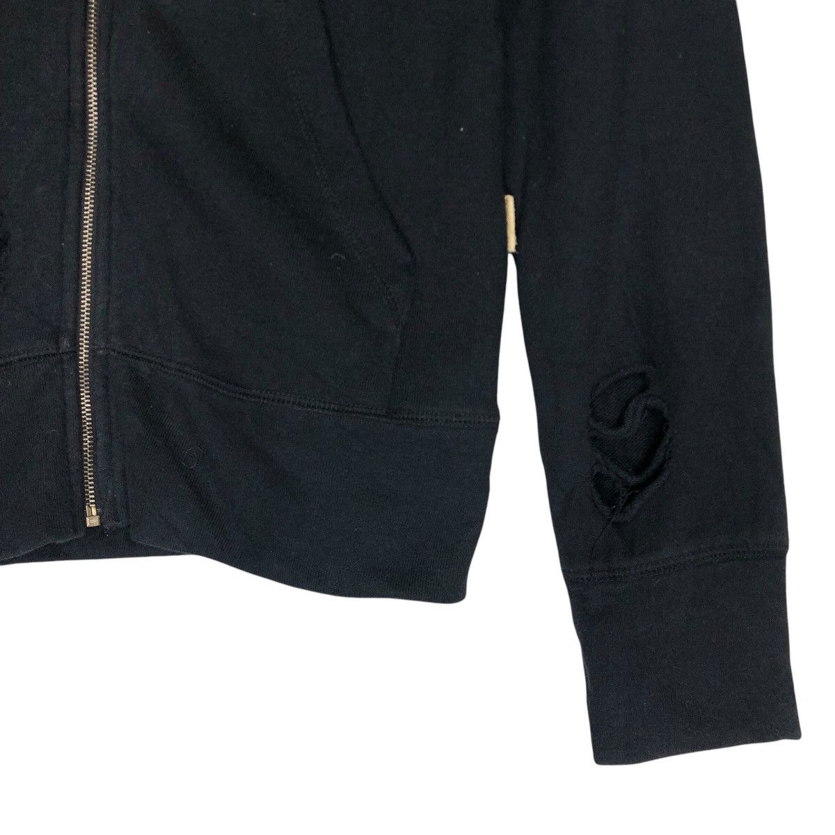 If Six Was Nine × Japanese Brand Vintage G.O.A Distressed Design Hooded Sweater Size XS / US 0-2 / IT 36-38 - 5 Thumbnail