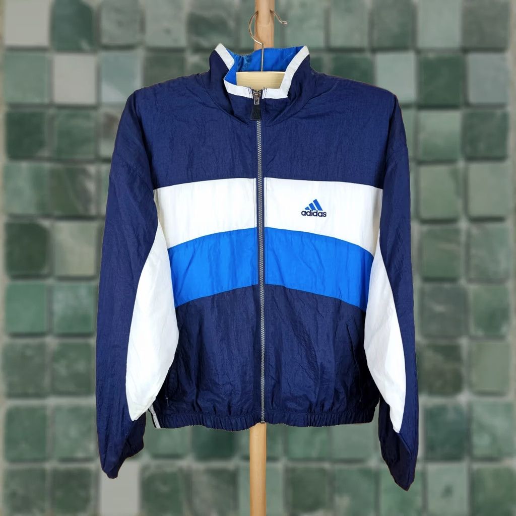 Adidas VINTAGE adidas WINDBREAKERS NYLON TRACK TOP JACKET XL?L? Size US L / EU 52-54 / 3 - 1 Thumbnail