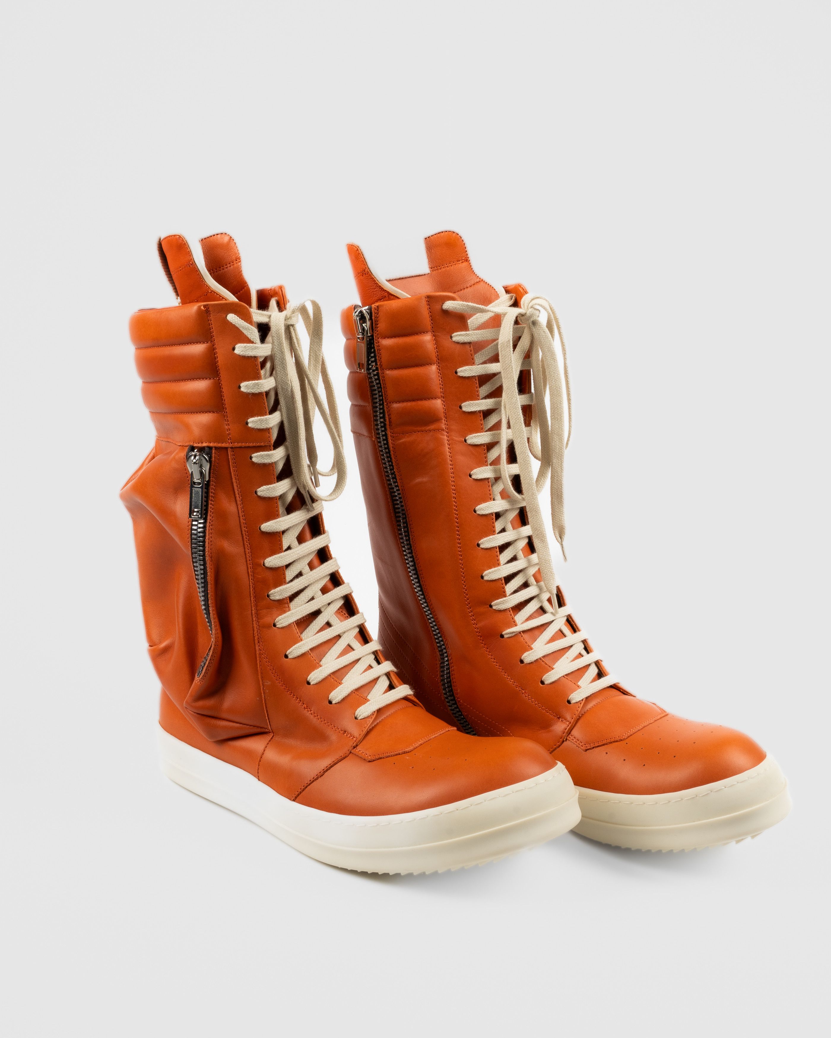 image of Rick Owens Orange Cargobasket Shoes, Men's (Size 11)