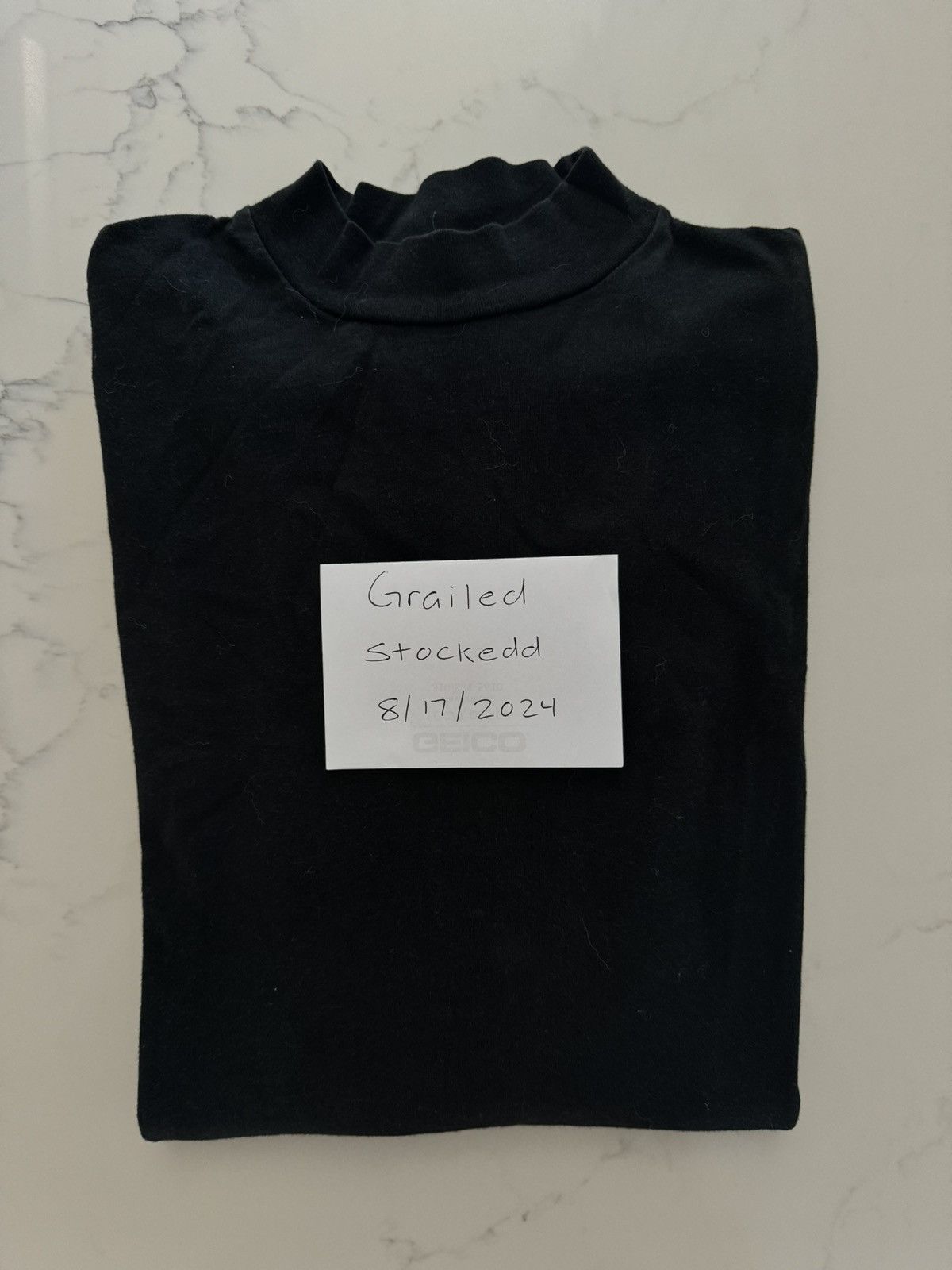 トップス FOG Essentials LONG SLEEVE SHIRT Size XS Fear of God Essentials x SSENSE Exclusive Black Long Sleeve