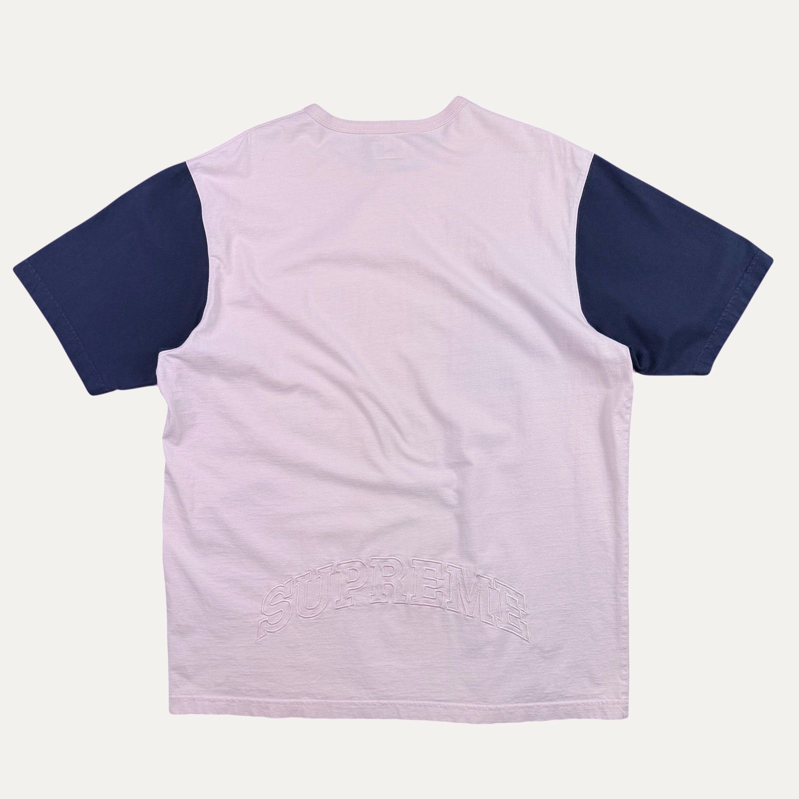 Supreme Supreme 2 Tone Embroidered T-Shirt Size US XL / EU 56 / 4 - 2 Thumbnail