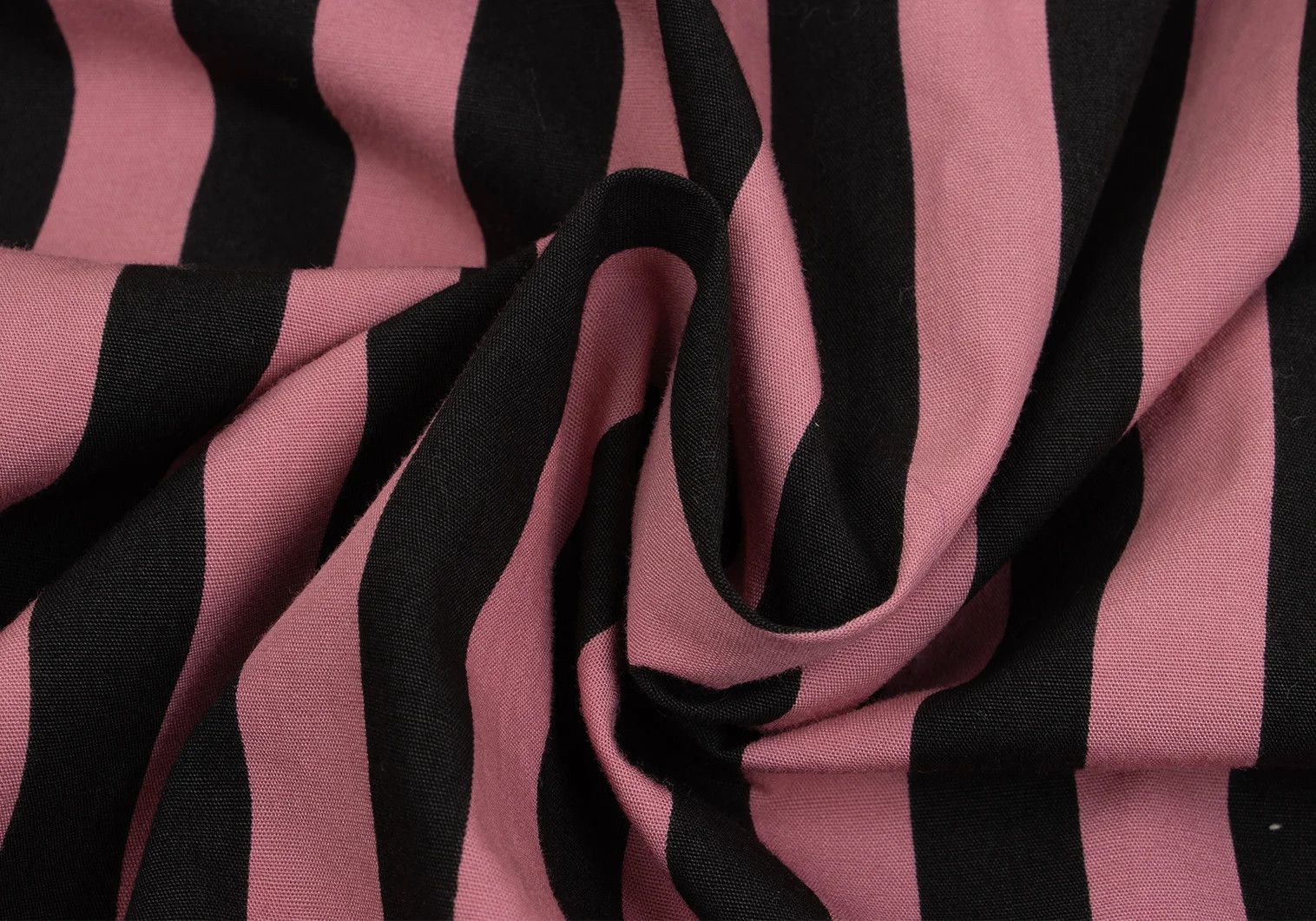 Comme des Garcons Homme Plus Bold Stripe Frill Detail Shirt in Pink and Black, Size M Size US M / EU 48-50 / 2 - 16 Thumbnail