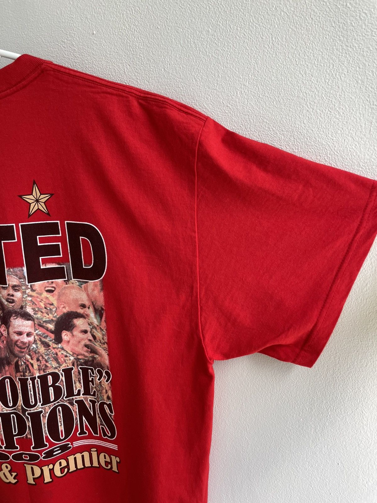 Vintage Manchester United 2007 2008 Fan Merchandise Red T Shirt Tee Size US XL / EU 56 / 4 - 16 Thumbnail