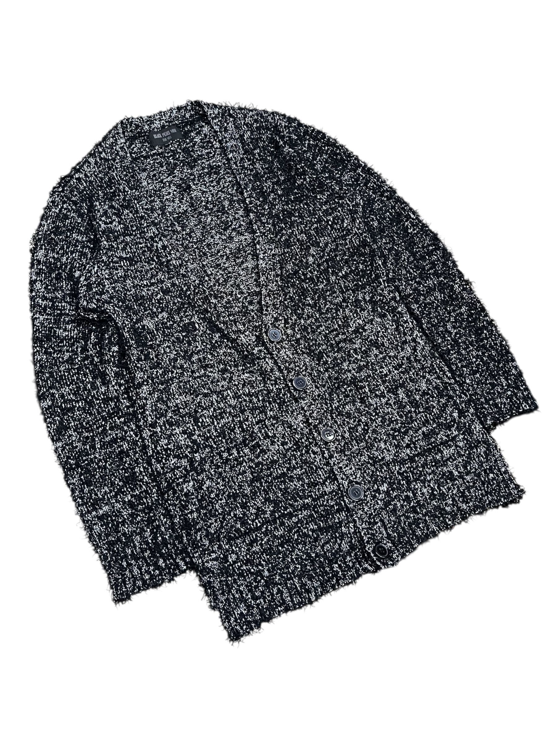 Seditionaries Black Peace Now Grunge Silver-Black Slit Thread Cardigan Size US S / EU 44-46 / 1 - 12 Thumbnail