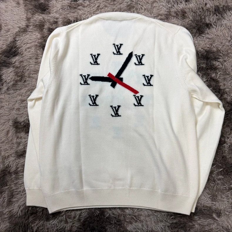 Louis Vuitton Louis Vuitton Beige Clock Pattern Sweater-2505 Size US L / EU 52-54 / 3 - 2 Thumbnail