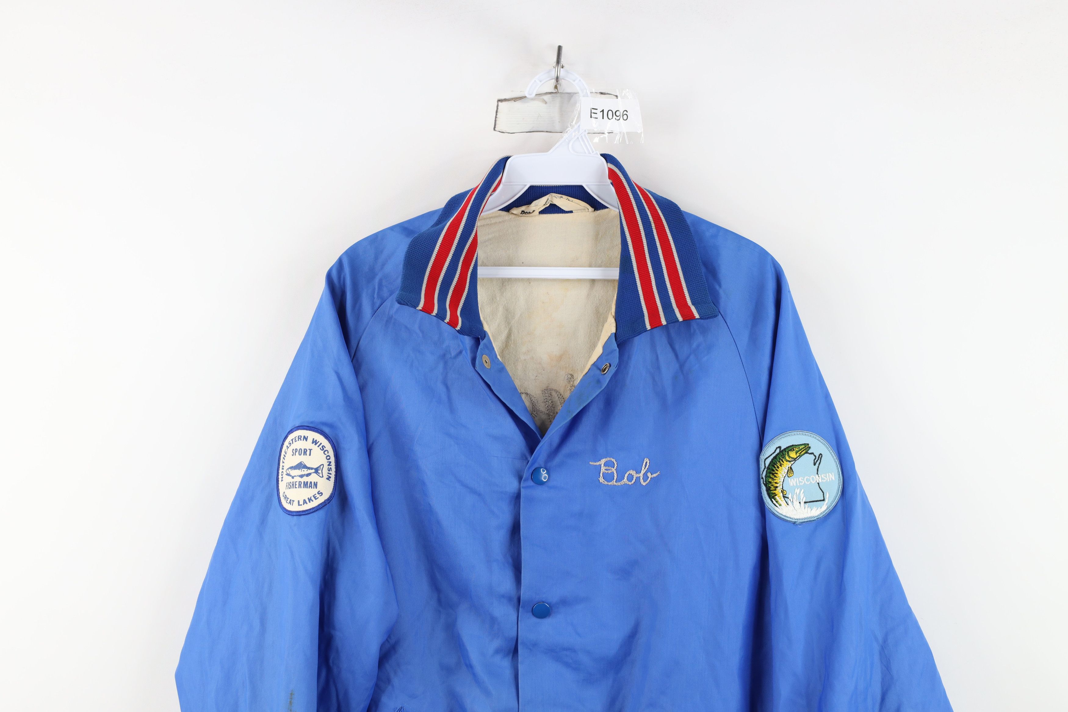 Vintage Vintage 70s 80s Stitch Wisconsin Fishing Bomber Jacket USA Size US L / EU 52-54 / 3 - 2 Thumbnail