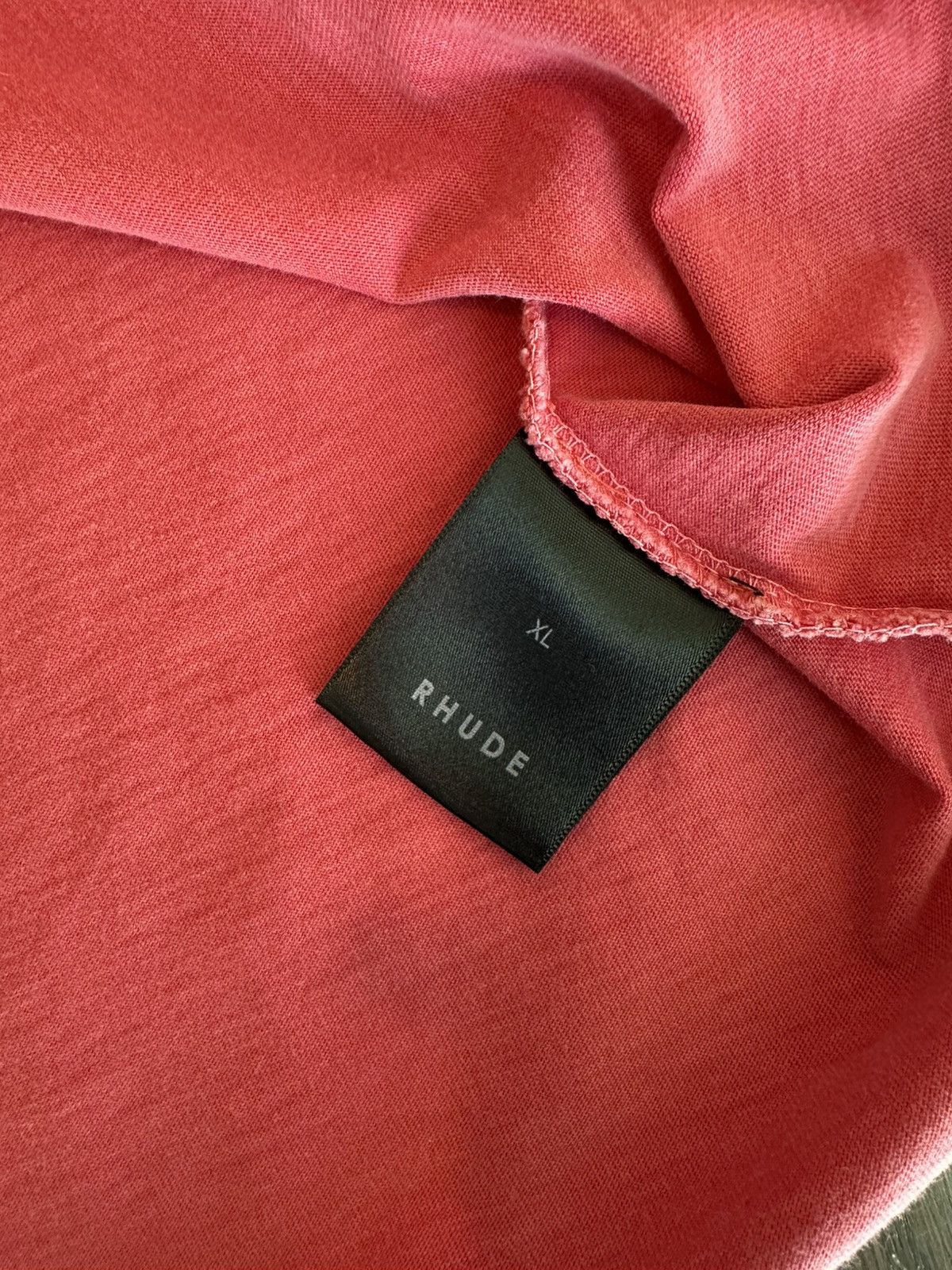 Rhude Washed Rose Rhude Script Tee Size US XL / EU 56 / 4 - 6 Thumbnail