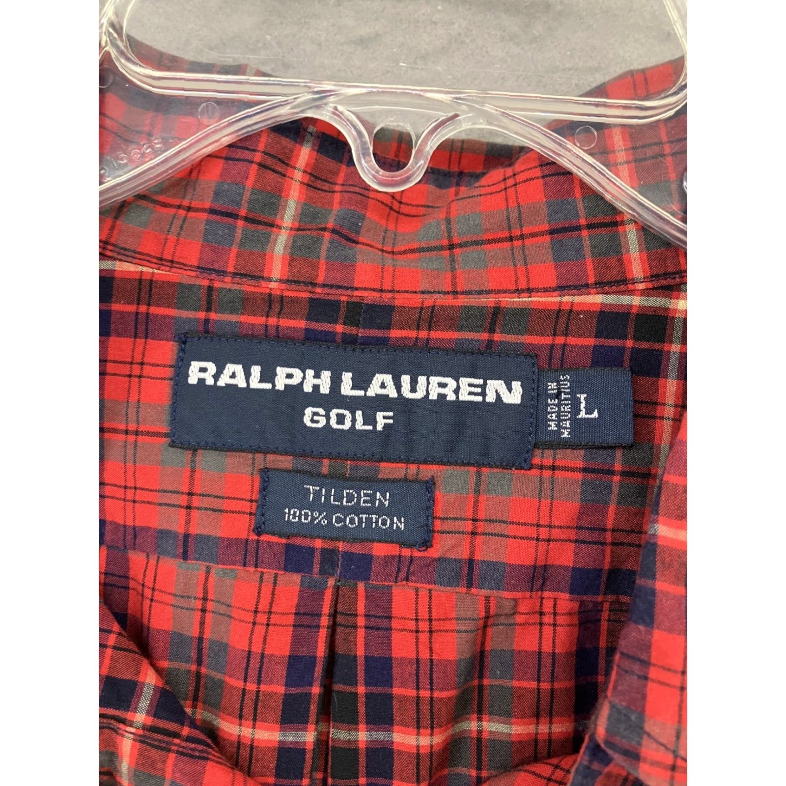 Ralph Lauren Ralph Lauren Golf Men's L Red Plaid Button-Down Long Sleeve Casual Cotton Shirt Size US L / EU 52-54 / 3 - 2 Thumbnail