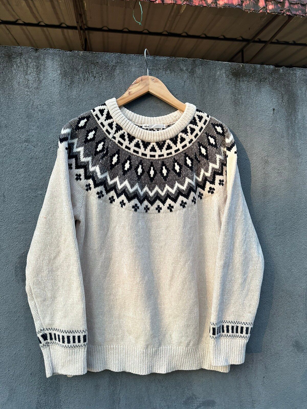 Japanese Brand Ikka Knitted Sweatshirt Size US M / EU 48-50 / 2 - 1 Preview