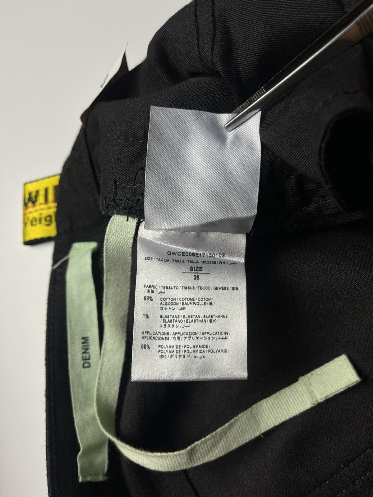 Off-White Off-White Virgil Abloh Era Waxed Jeans Industrial Stripe Size 26" / US 2 / IT 38 - 12 Thumbnail