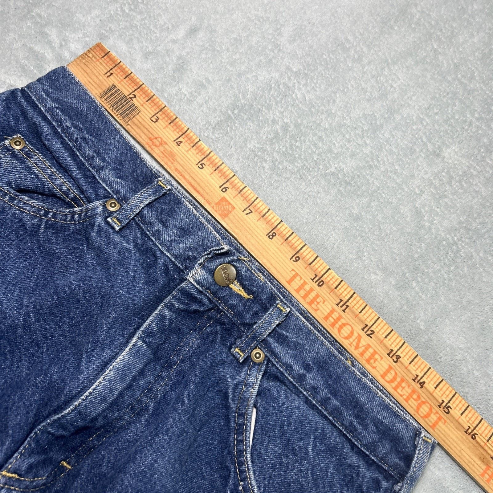 L.L. Bean USA LL Bean Flannel Lined Straight Jeans Mens 31x30 Plaid Size US 31 - 14 Thumbnail