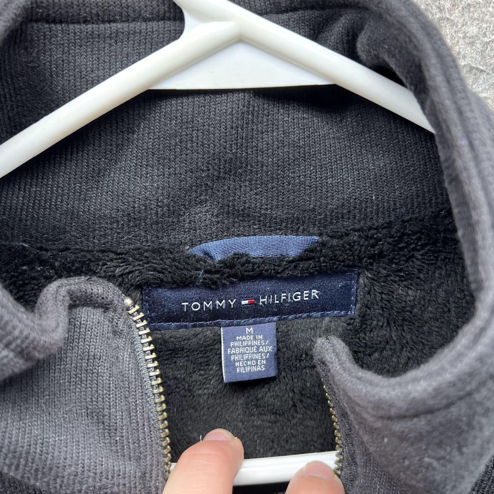 Tommy Hilfiger Tommy Hilfiger Jacket Mens Medium Black Fleece Lined Bomber Full Zip Casual Size US M / EU 48-50 / 2 - 2 Thumbnail