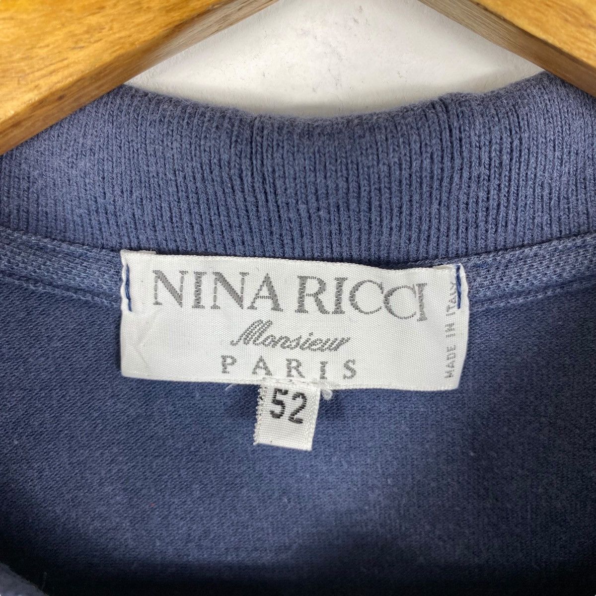 Other Vintage NINA RICCI Monsieur Paris Embroidery Logo Faded Polo Size US M / EU 48-50 / 2 - 5 Thumbnail