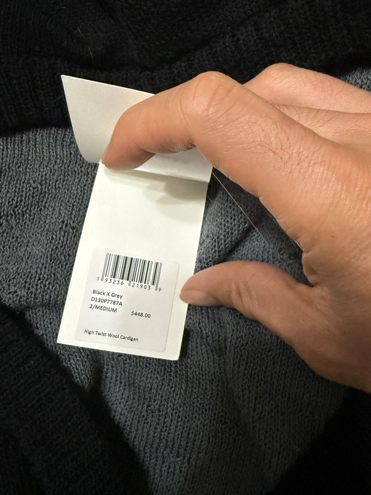 John Elliott John Elliott High Twisted Wool Cardigan/ Black Size US M / EU 48-50 / 2 - 4 Thumbnail