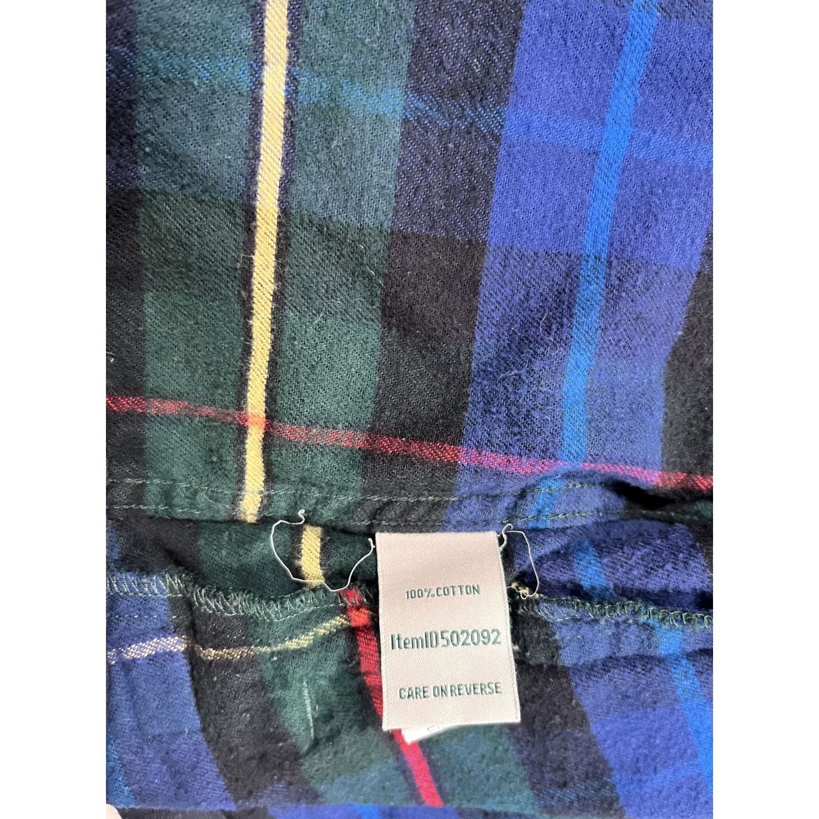 Vintage L.L.Bean Jacket Medium Blue Plaid Flannel Hooded Full Zip Relaxed Fit Shirt Jacket Fleece Pockets Women/Boys? Size US M / EU 48-50 / 2 - 8 Thumbnail