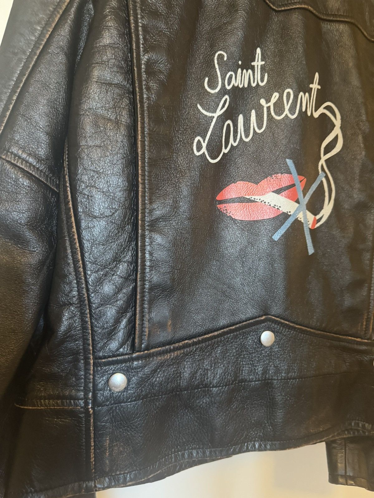 Saint Laurent Paris Saint Laurent Paris No Smoking L01 Leather Jacket Hedi Size US M / EU 48-50 / 2 - 8 Thumbnail