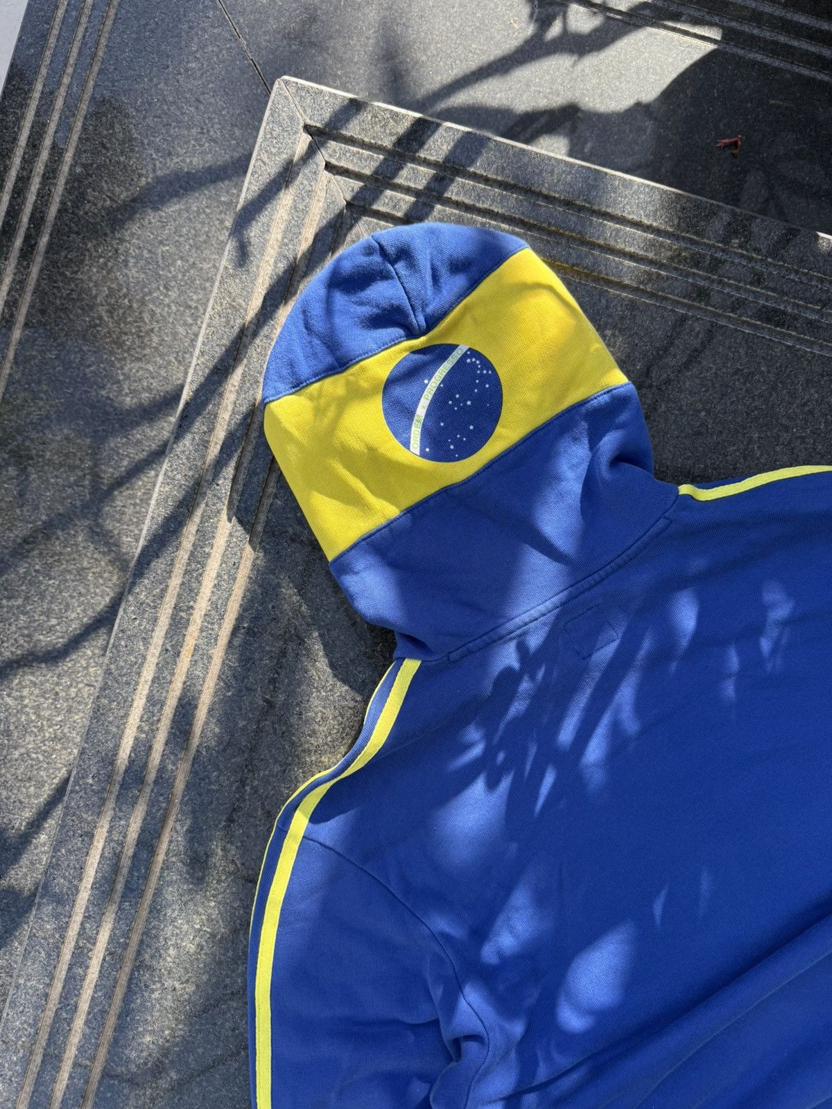 Other 90’s ADIDAS BRAZIL RARE MULTI BACK LOGO Y2K RETRO HOODIE Size US L / EU 52-54 / 3 - 9 Thumbnail