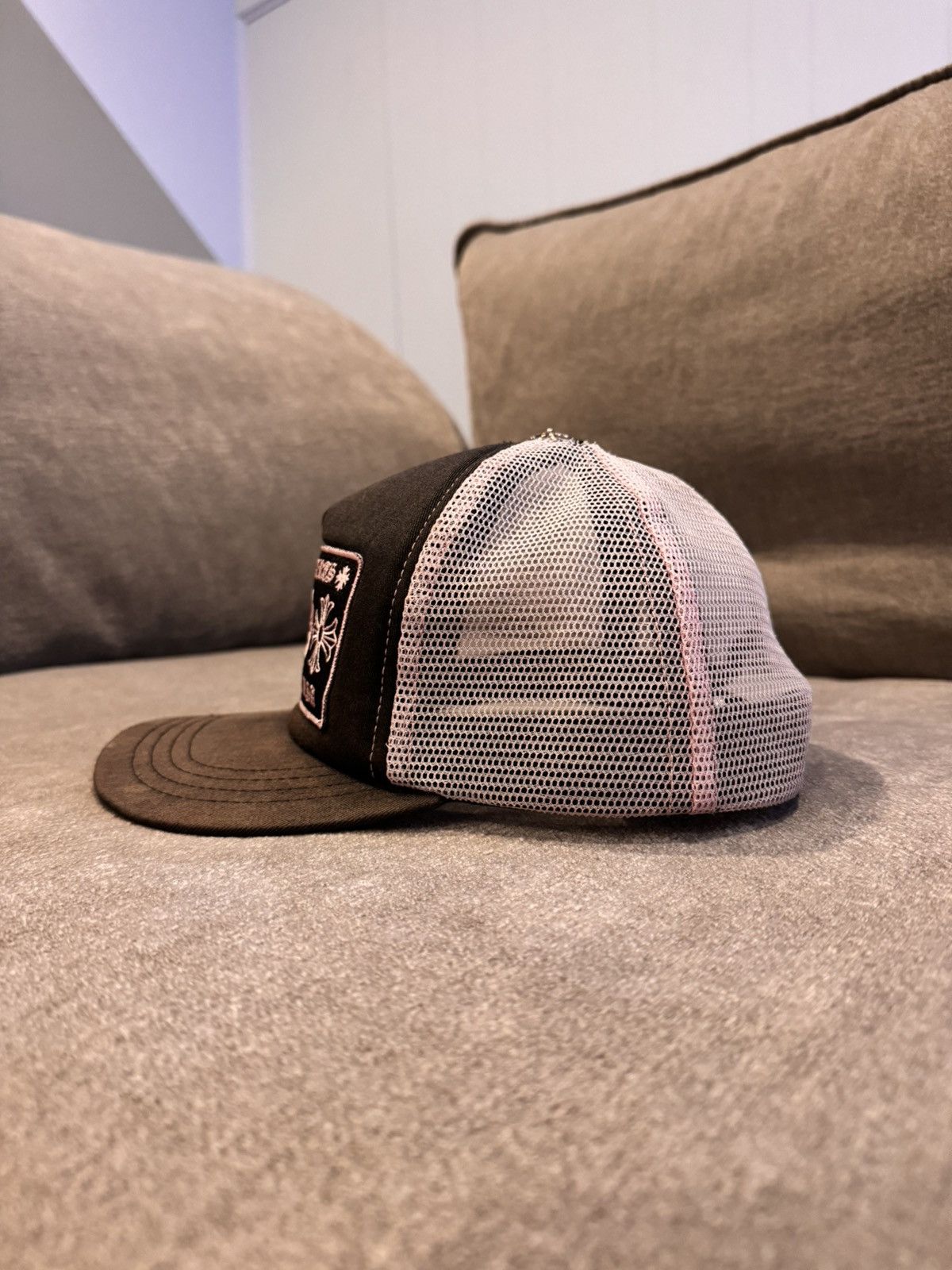 Chrome Hearts Chrome Hearts CH Hollywood Trucker Hat Black/Pink Size ONE SIZE - 2 Thumbnail