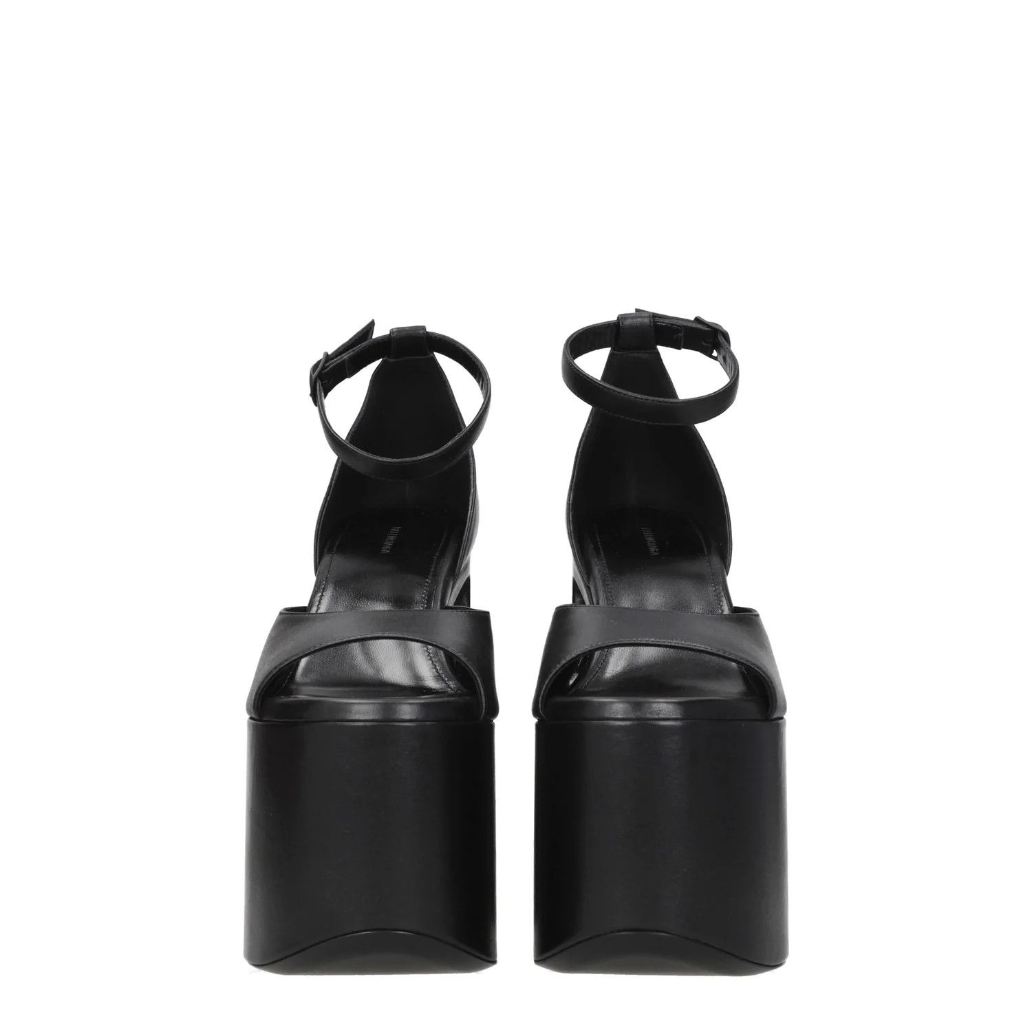 Balenciaga o1bcso1str0625 Camden 160mm Sandals in Black Size US 10 / IT 40 - 3 Thumbnail