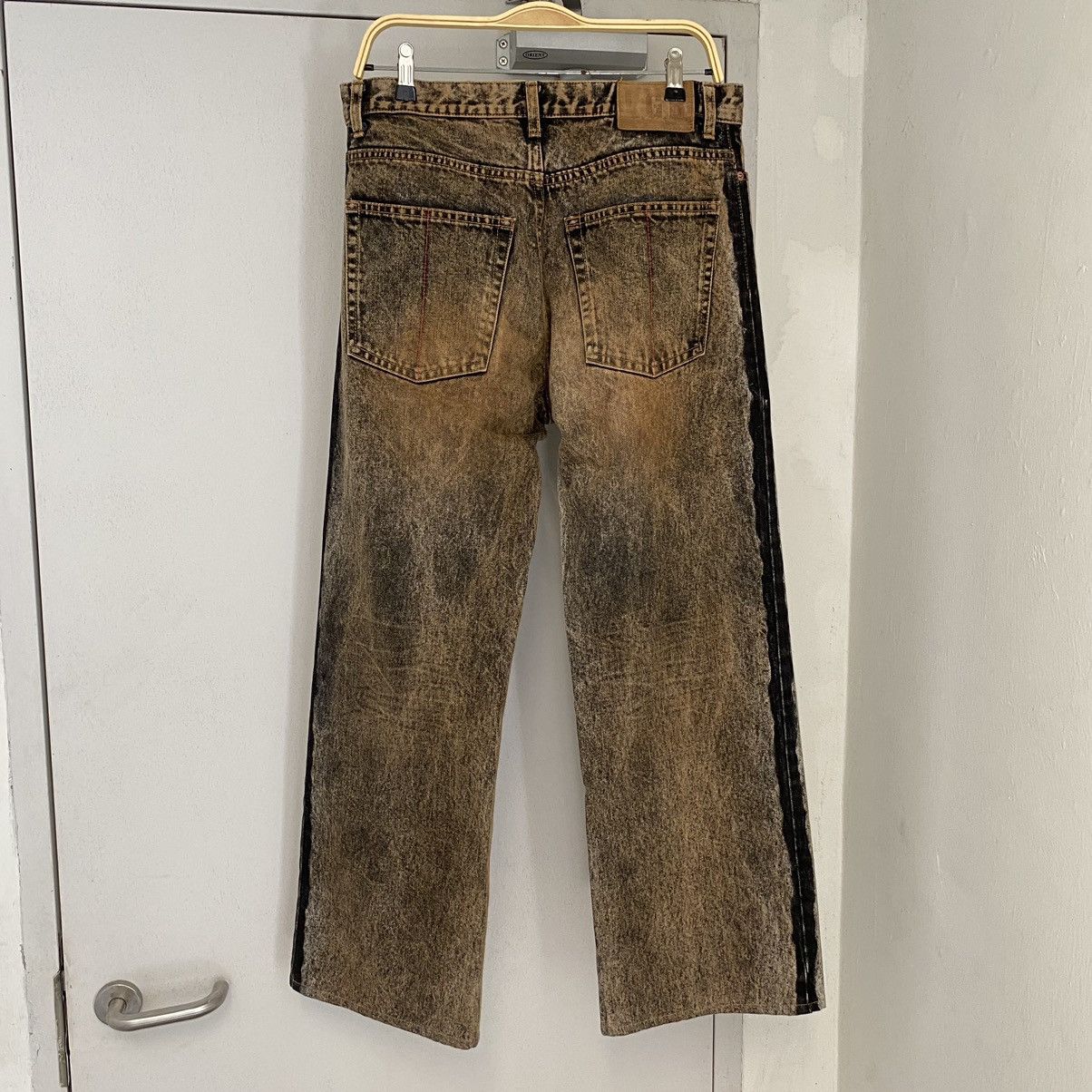 Le Grande Bleu (L.G.B.) L.G.B Rabbit Wide Leg Rusty Black Oversized Jeans Size US 31 - 8 Thumbnail