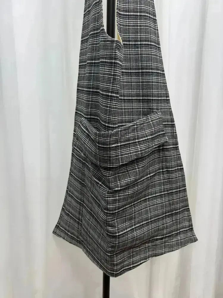 Raf Simons Runway Plaid Shoulder Bag