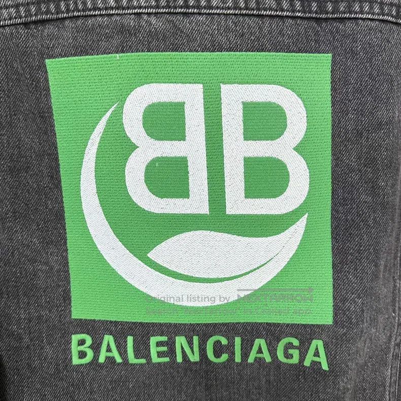 Balenciaga Balenciaga Double B Eco Logo Denim Jacket Size US M / EU 48-50 / 2 - 5 Thumbnail