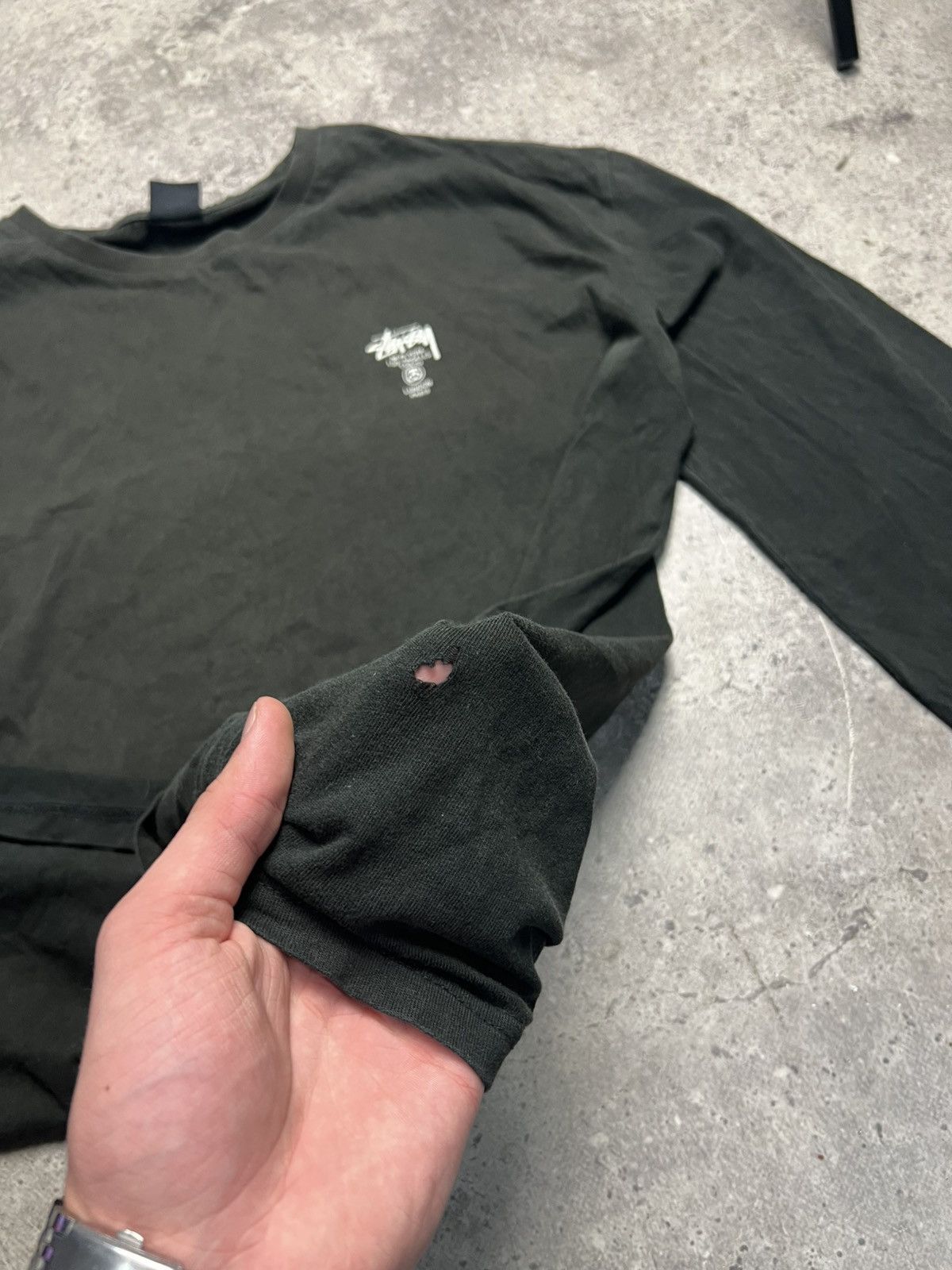 Stussy Vintage STUSSY Custom Made Long Sleeve T Shirt Tee Size US L / EU 52-54 / 3 - 13 Thumbnail