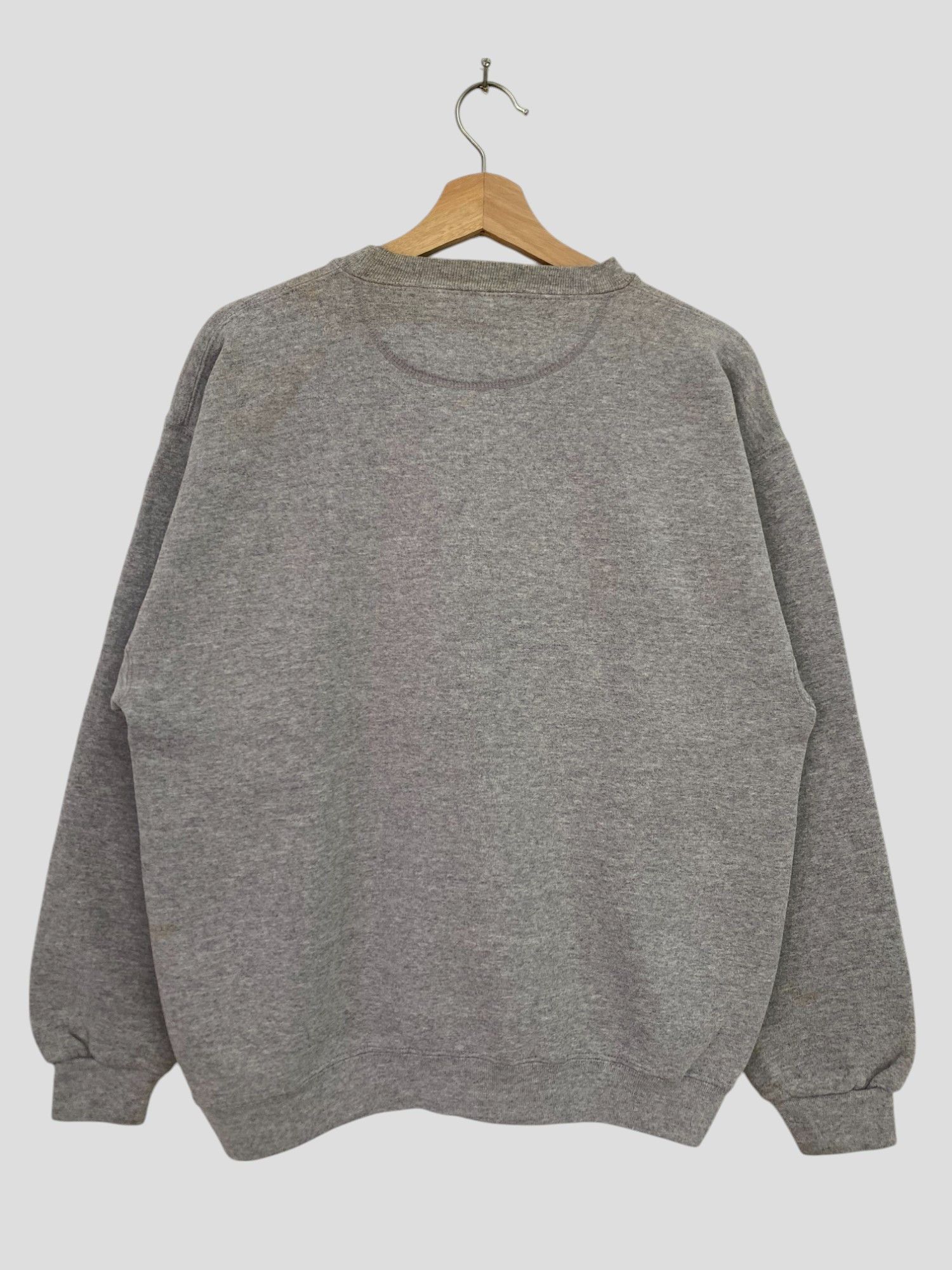 Vintage Vintage 90s La Salle Grey Sweatshirt Crewneck M size Size US M / EU 48-50 / 2 - 2 Thumbnail
