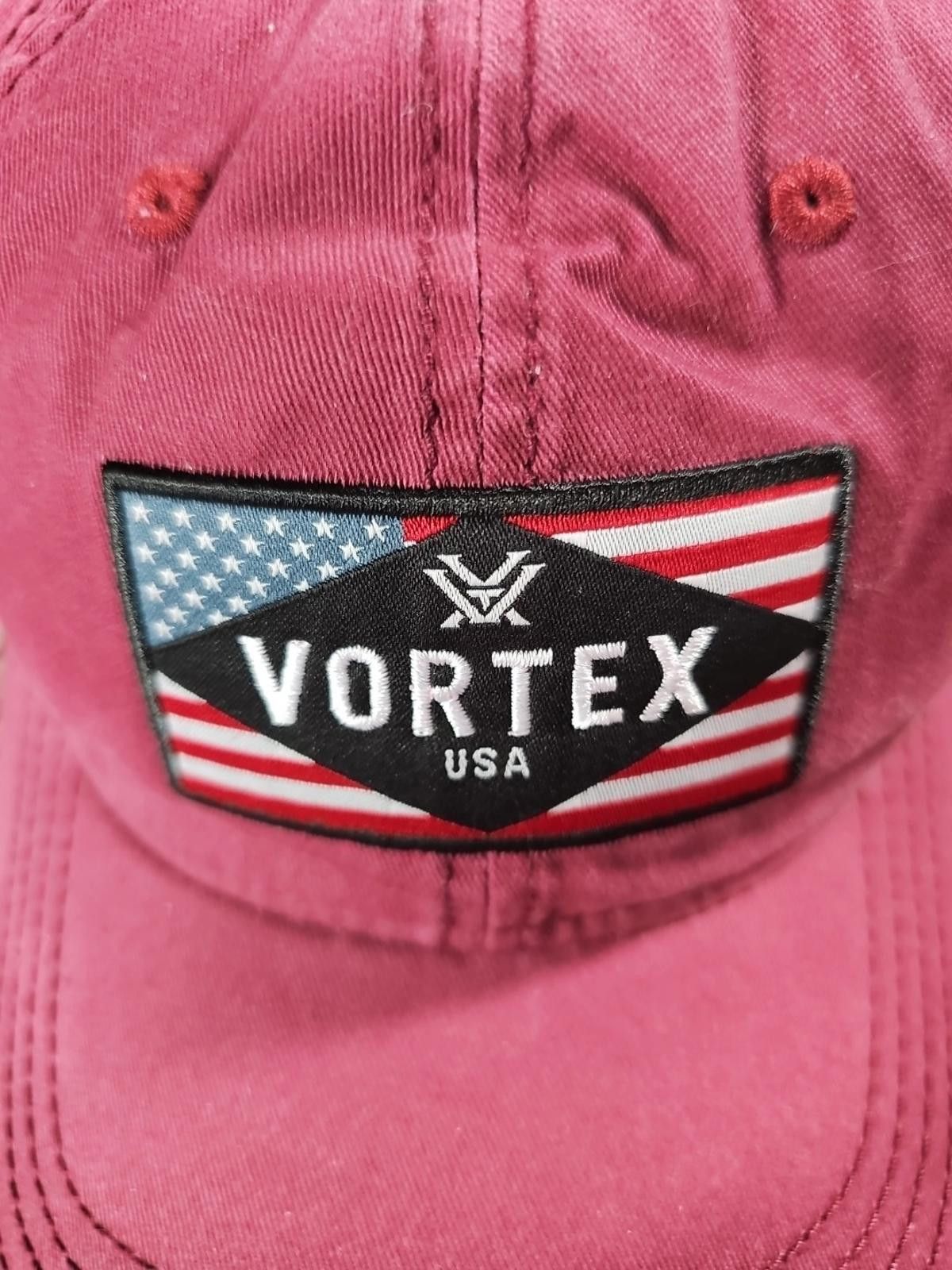 Other Vortex Optics Dad Flag USA Burgandy Wine Mens Strapback Hat Size ONE SIZE - 3 Thumbnail