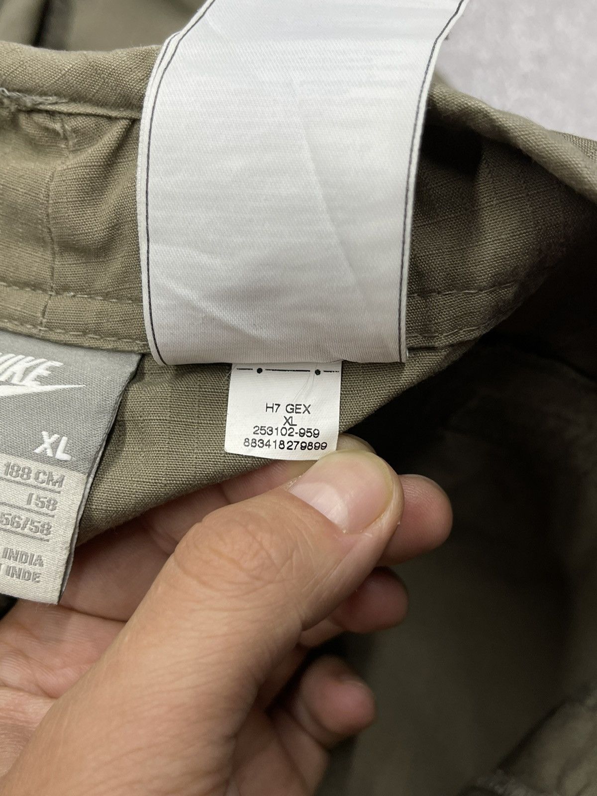 Vintage Nike Cargo Pants Grey Y2K Drill ACG Nylon TN