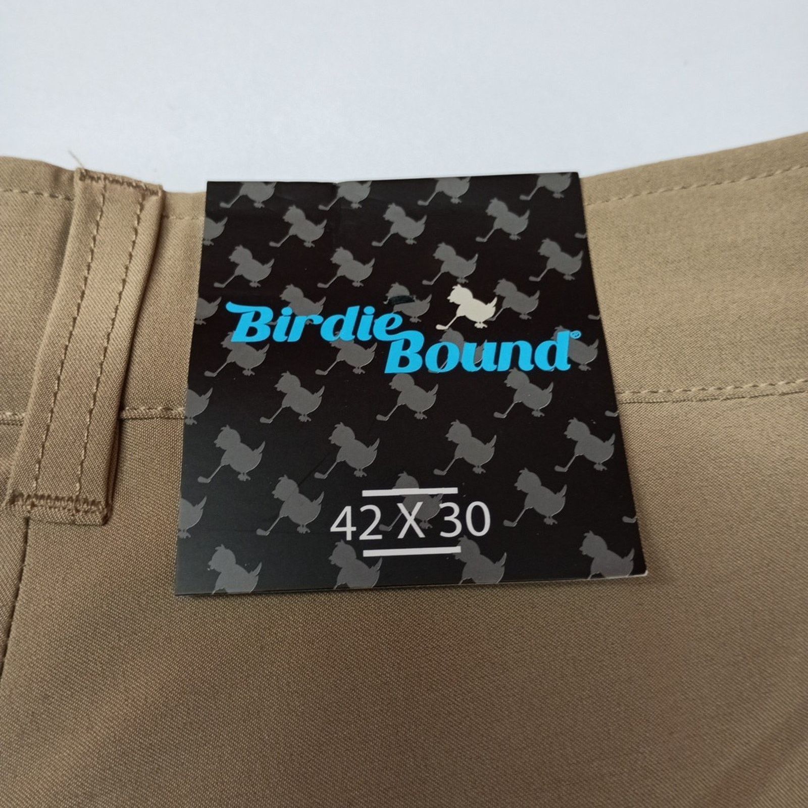 Other Birdie Bound Golf Pants Mens Size 42x30 Khaki Flex Straight Size US 42 / EU 58 - 2 Thumbnail