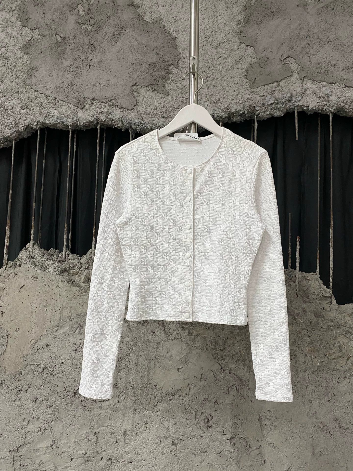 Alexander Wang Alexander Wang All Over Logo Cardigan S New Size S / US 4 / IT 40 - 1 Thumbnail