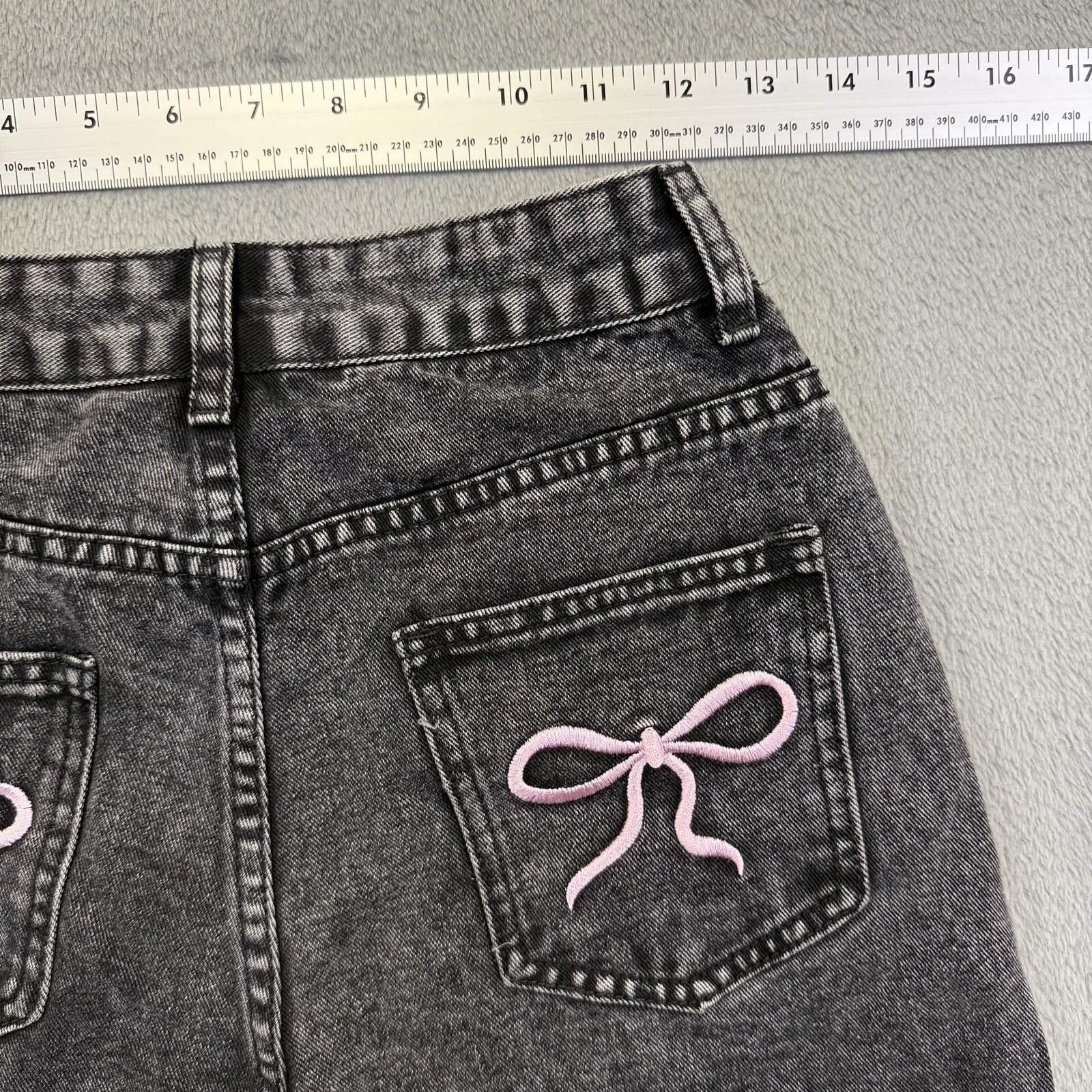 Noah Nova Blue Graphic Acid Wash Denim Jeans Size 29" - 6 Thumbnail