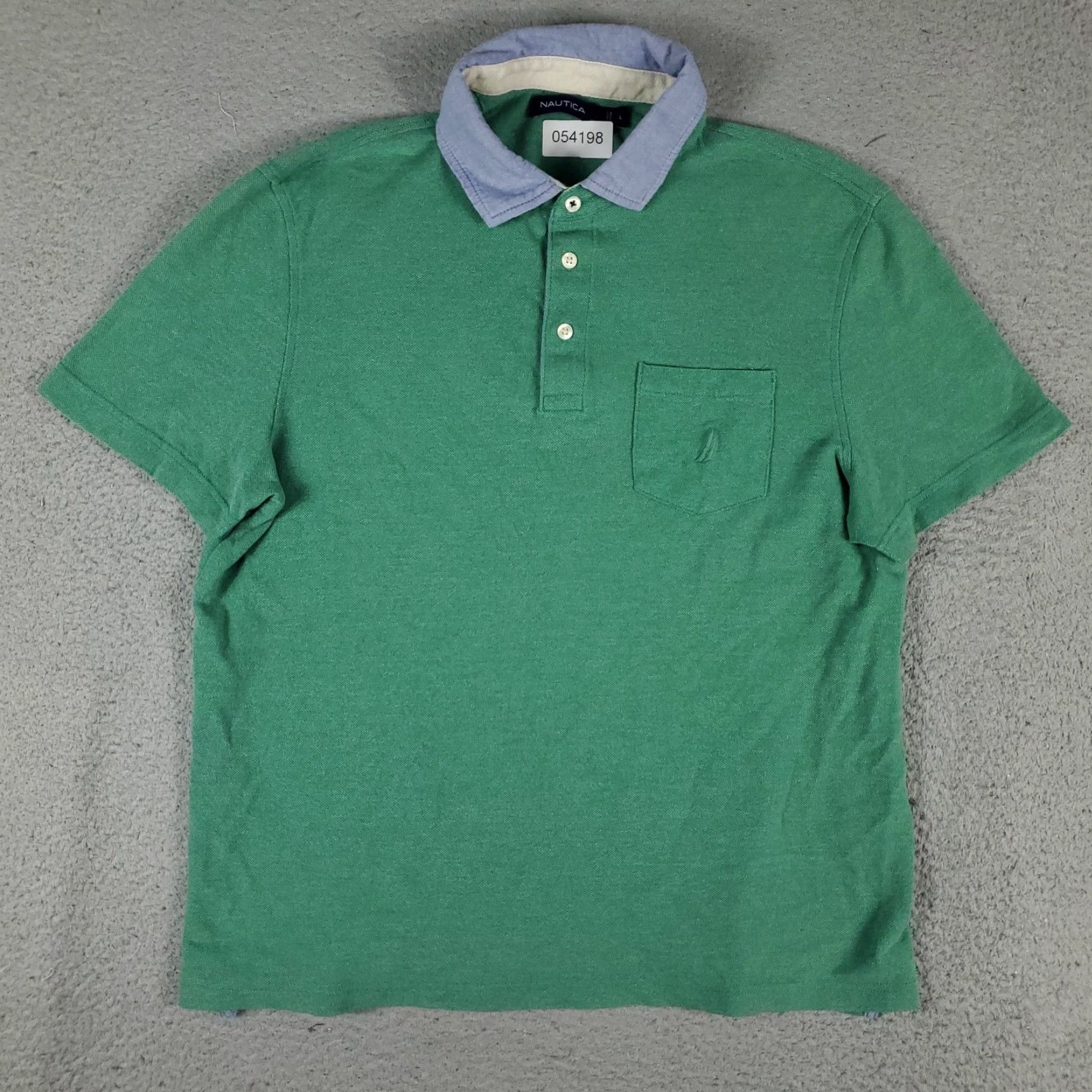 Nautica Nautica Polo Shirt Men L Green Casual Polo Shirt Size US L / EU 52-54 / 3 - 3 Thumbnail