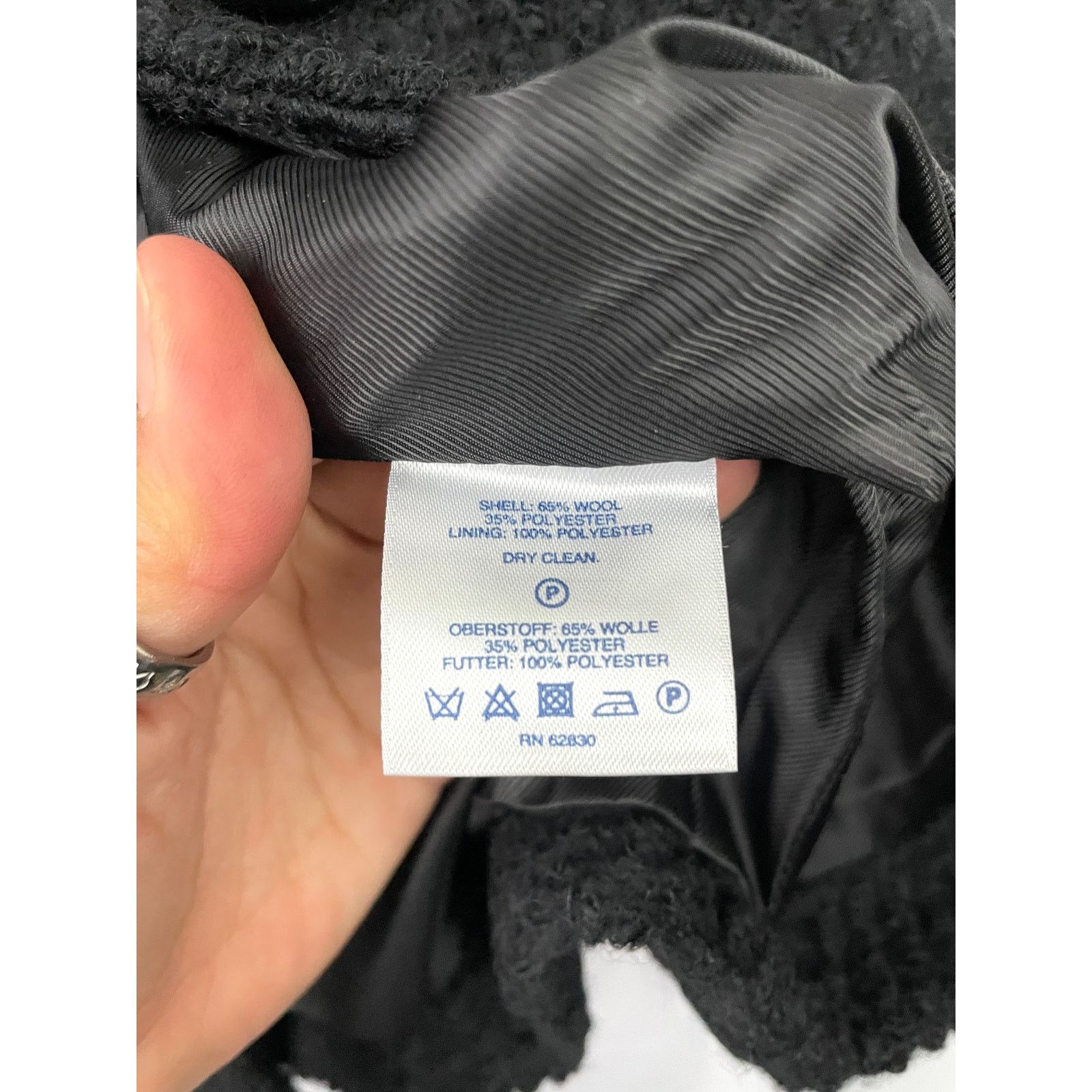 Lands' End Lands' End Black Jacket Coat Blazer Wool Blend Sz 14 Lined Size XL / US 12-14 / IT 48-50 - 4 Thumbnail