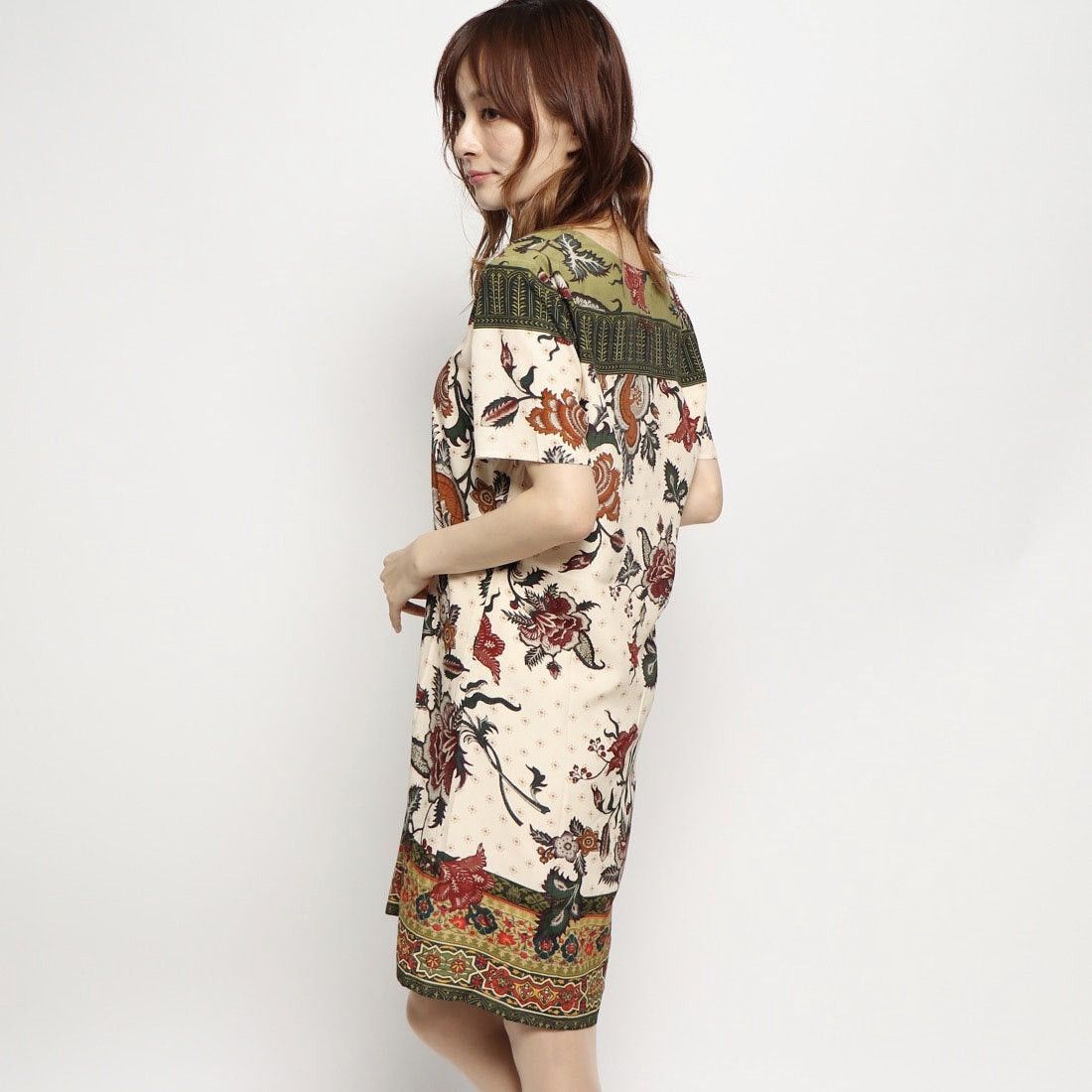 Designer × Desigual Desigual Womens Floral Printed V-Neck Tunic Dress Size S / US 4 / IT 40 - 2 Thumbnail