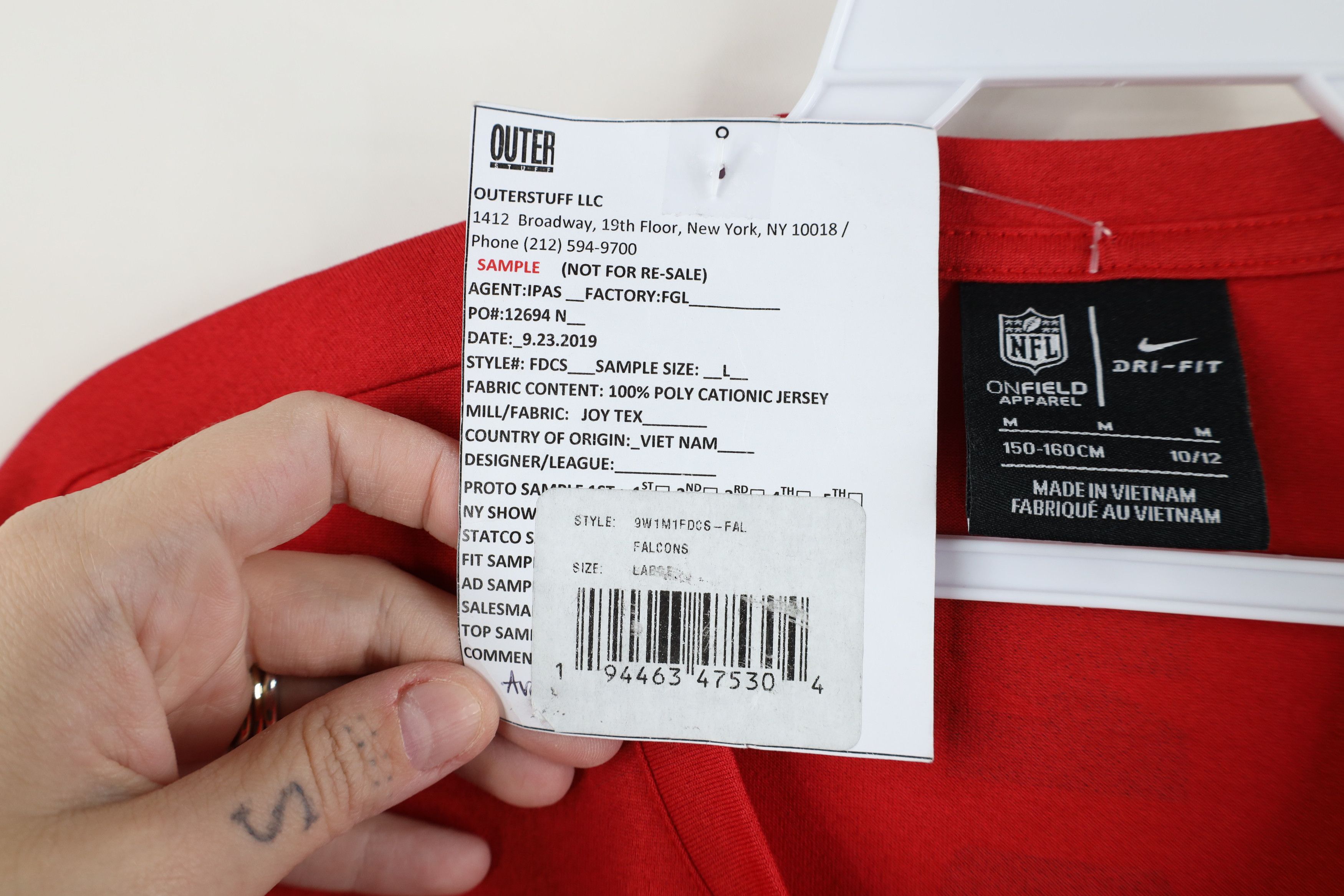 Nike New Sample Nike On Field Flacons Football Combine T-Shirt Size US M / EU 48-50 / 2 - 8 Thumbnail