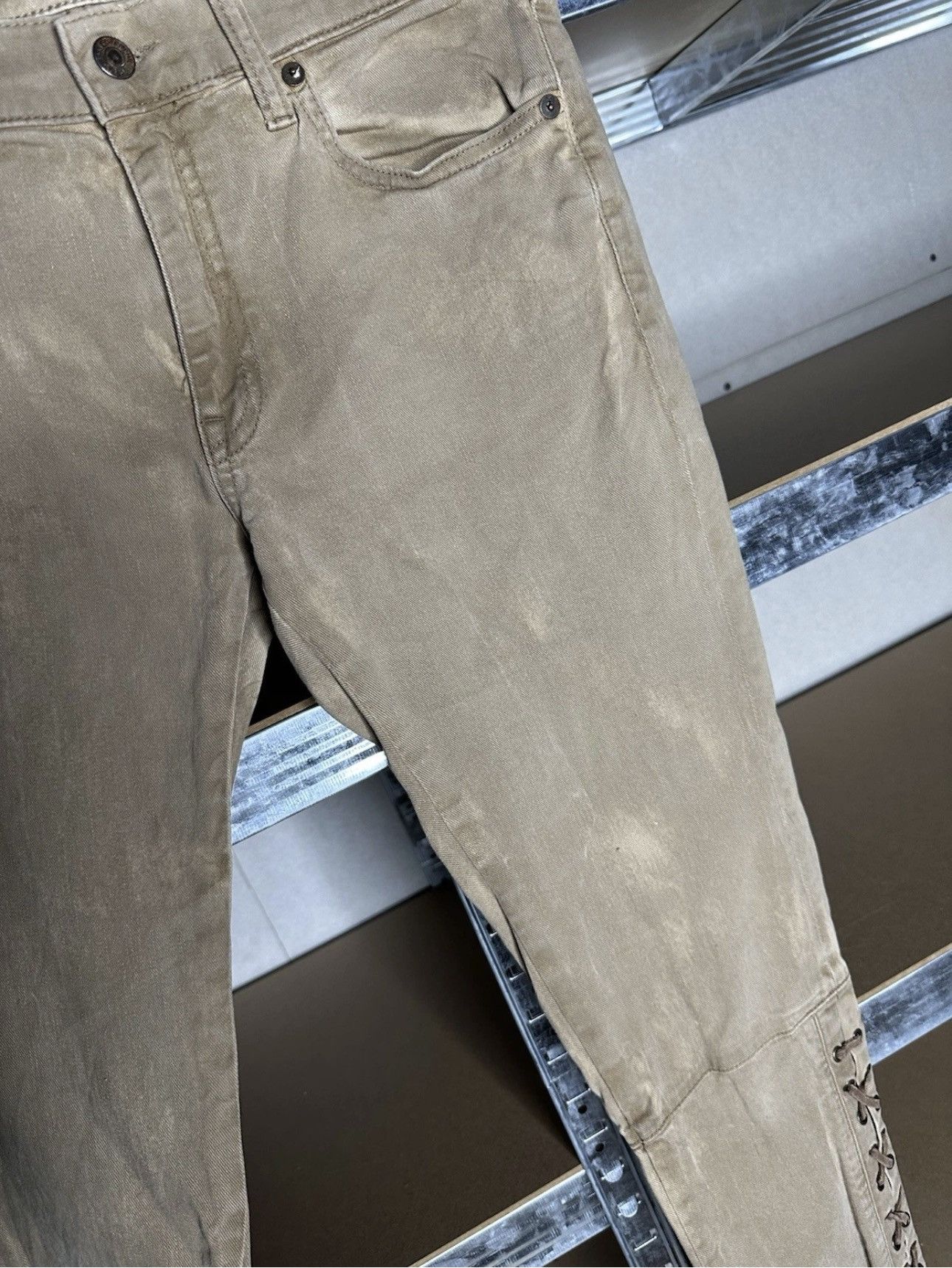 Polo Ralph Lauren Polo Ralph Lauren Western Country Lace Up Skinny Pants Tan Size 28" / US 6 / IT 42 - 6 Thumbnail