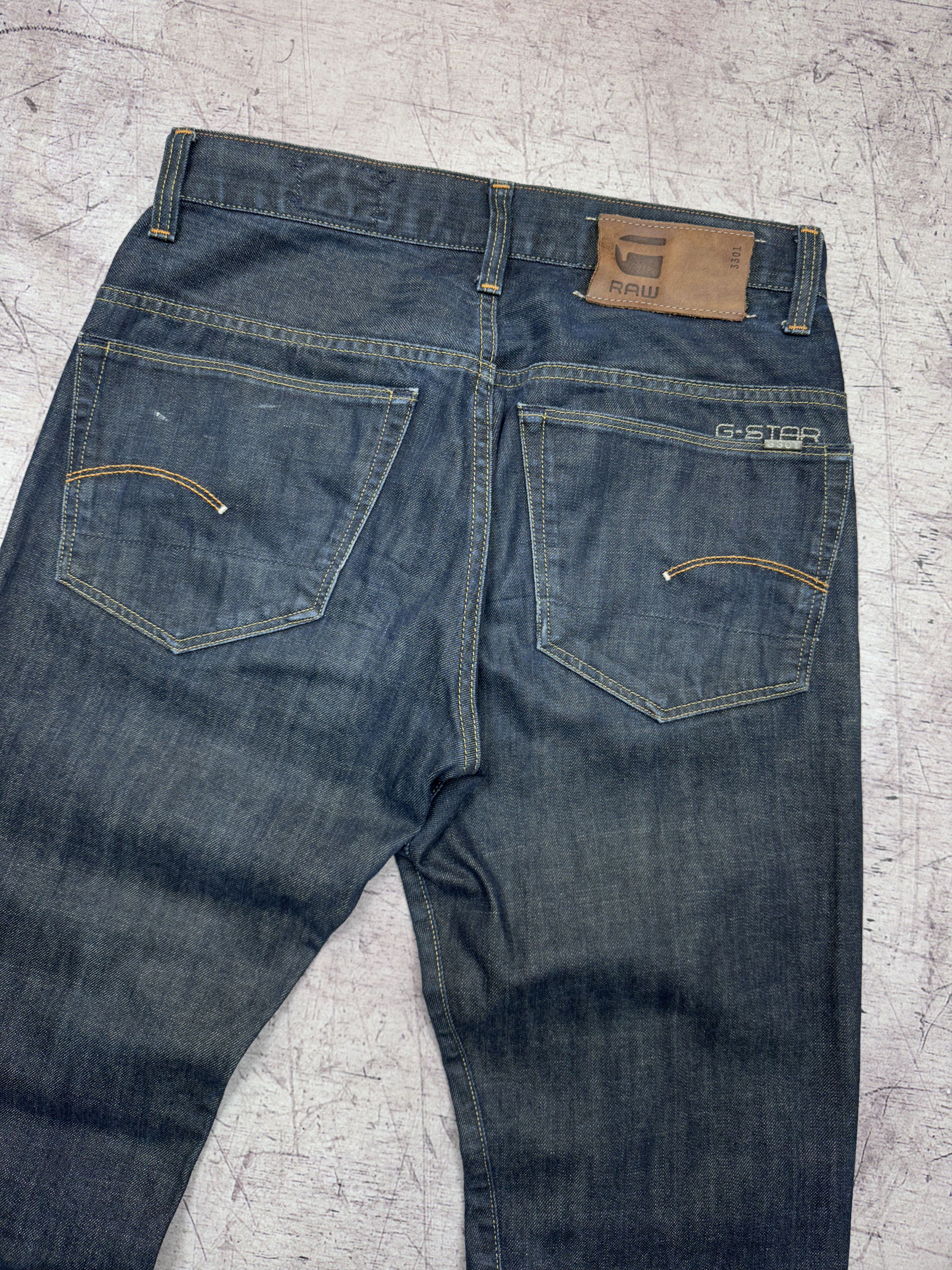 G-Star G Star Raw 3301 Straight Mens Denim Pants Jeans Size US 31 - 2 Thumbnail