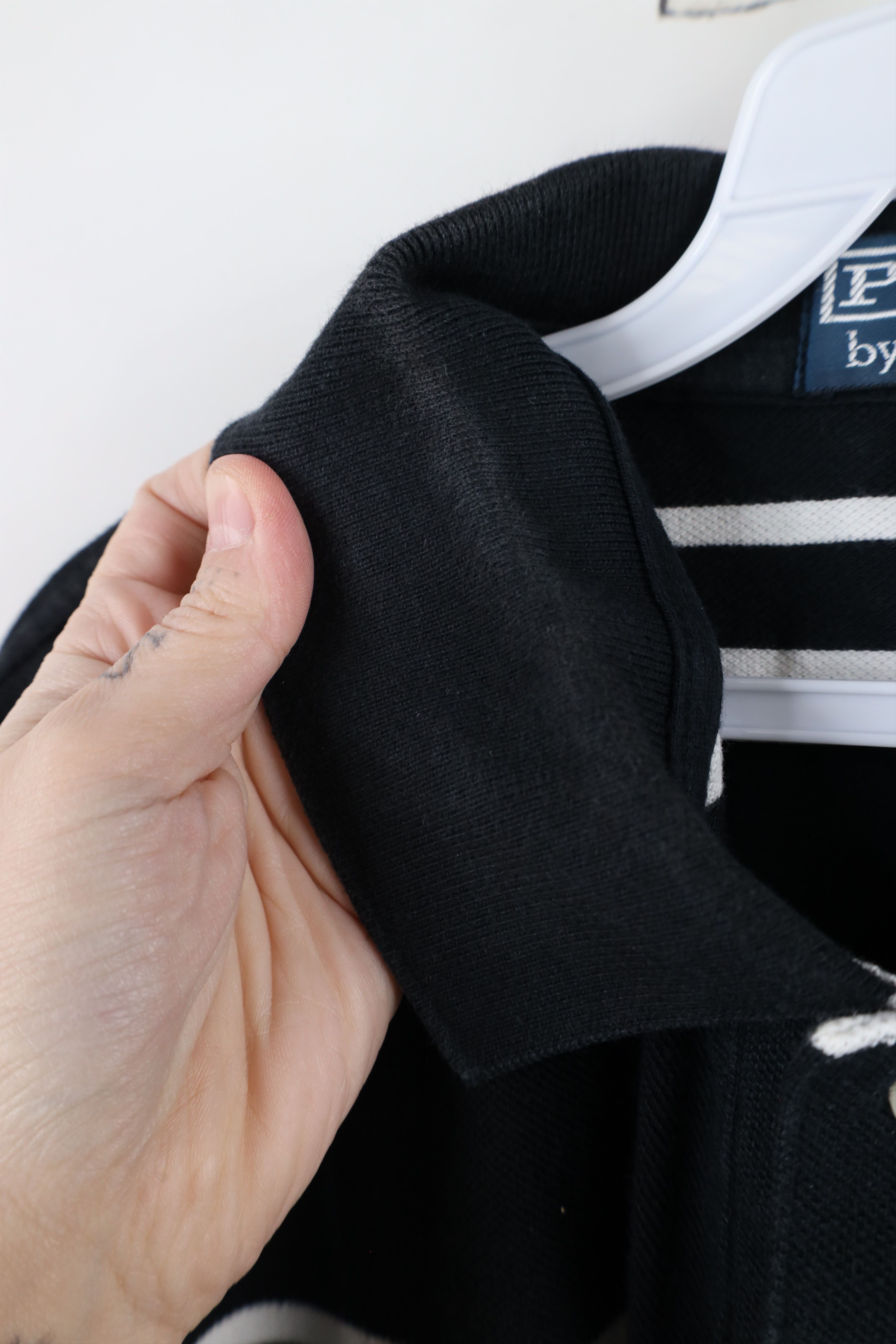 Ralph Lauren × Vintage Vintage 90s Ralph Lauren Short Sleeve Polo Shirt Black Size US XL / EU 56 / 4 - 9 Thumbnail
