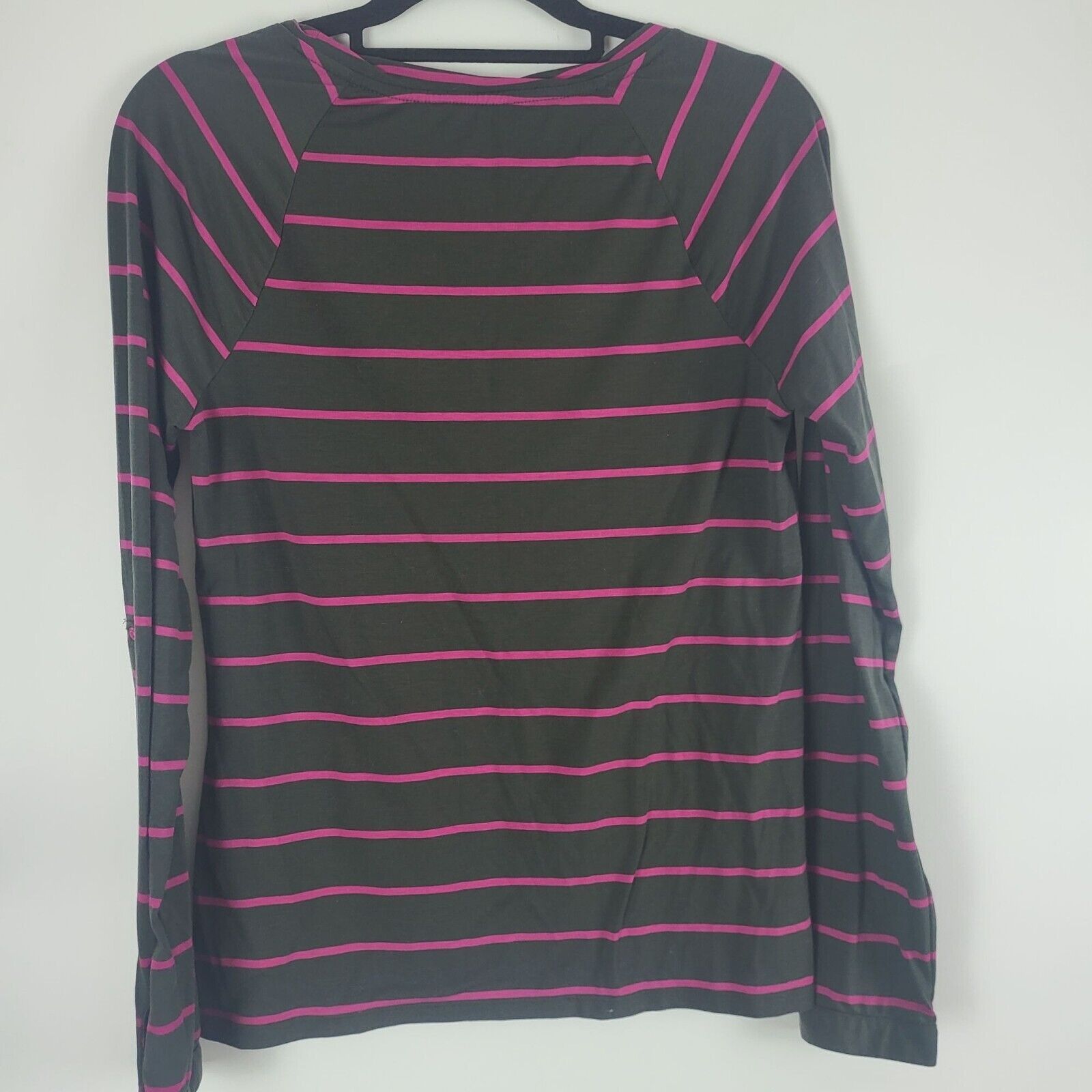 Rei REI Top M Womens Long Roll Tab Sleeve Brown Pink Striped Size M / US 6-8 / IT 42-44 - 8 Thumbnail