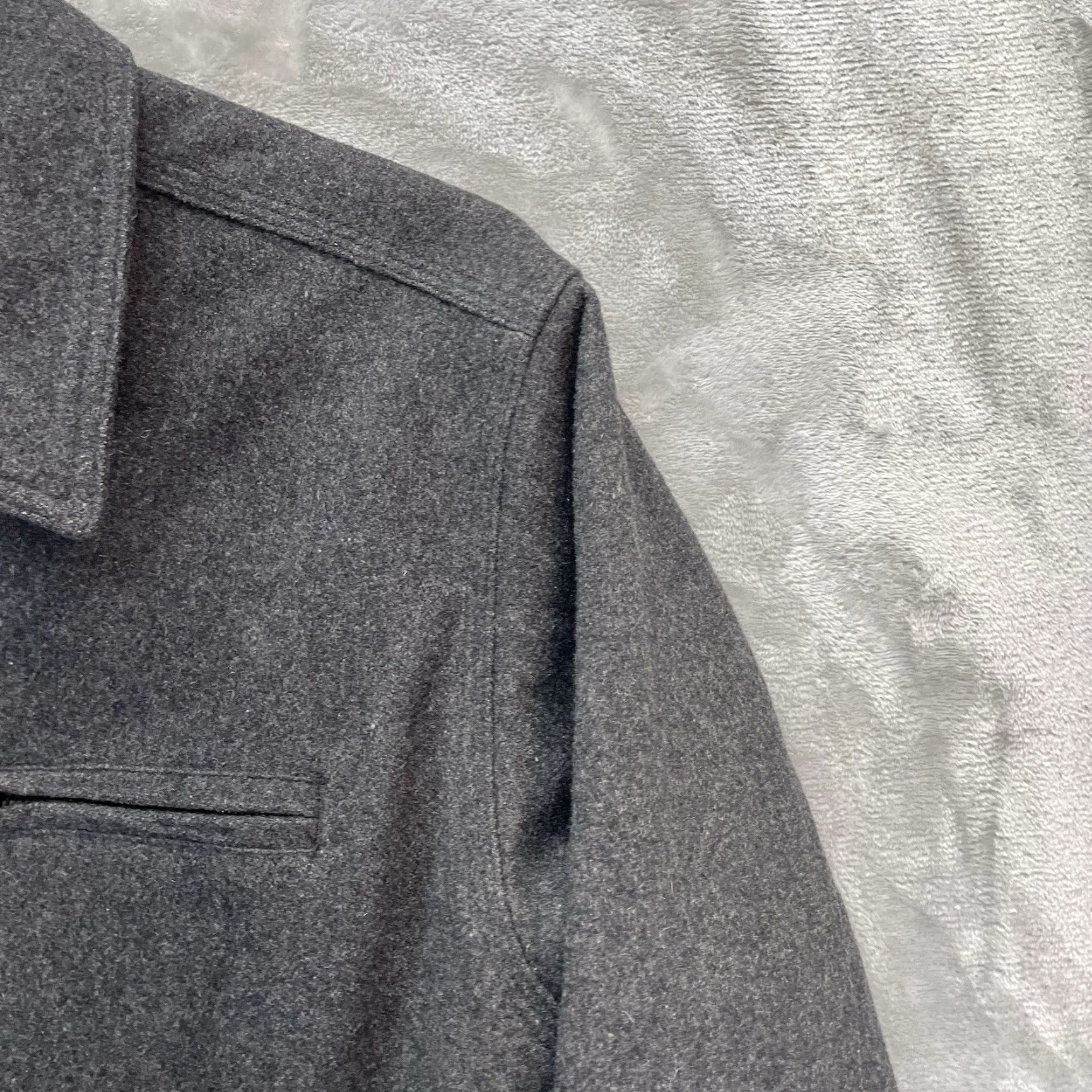 Abercrombie & Fitch VTG Abercrombie & Fitch Jacket Men XL Wool Bomber Gray Full Zip Quilted 90s Shirt? Size US XL / EU 56 / 4 - 7 Thumbnail